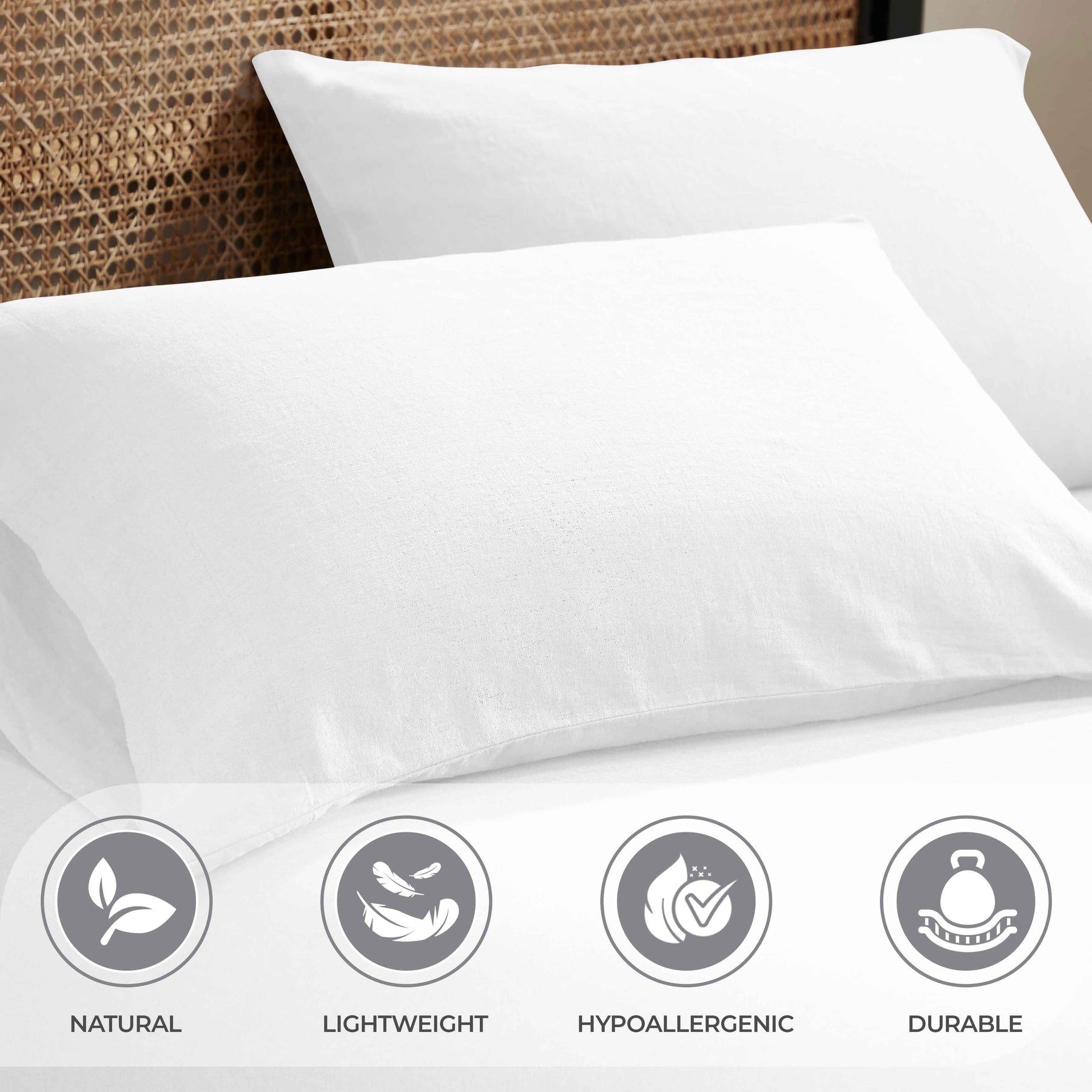 Orion Cotton Linen Blend Garment Washed Deep Pocket Bed Sheet Set