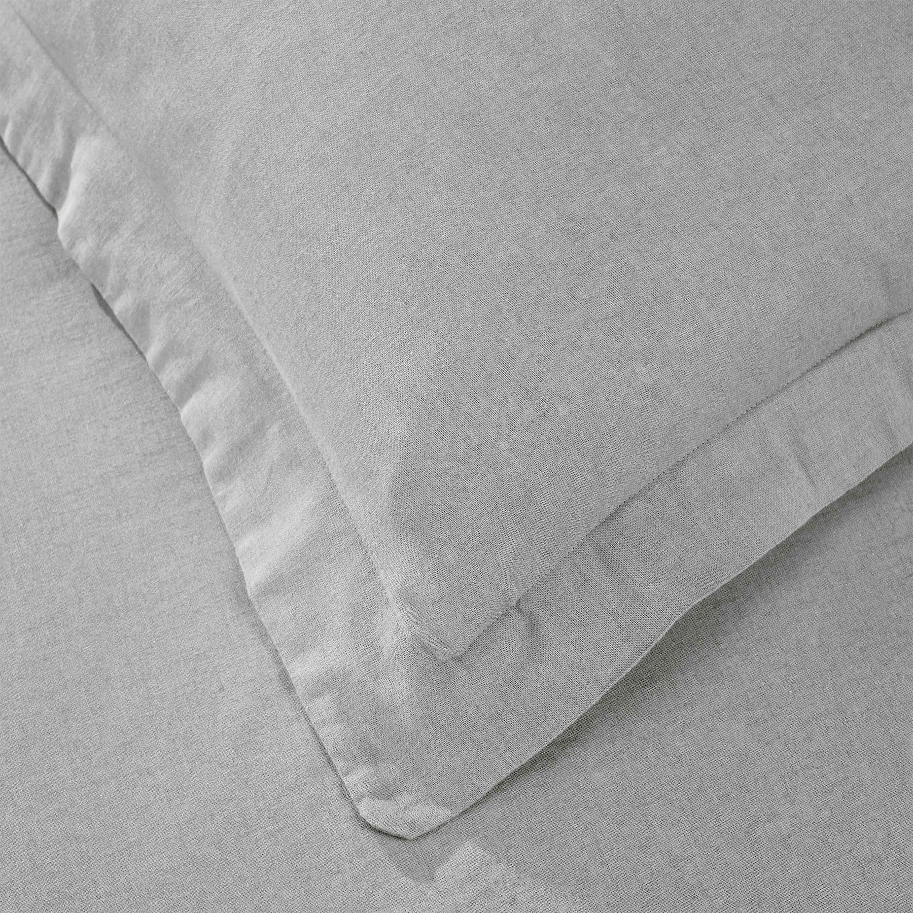 Orion Cotton Linen Garment 3 Piece Duvet Cover Set With Pillow Shams