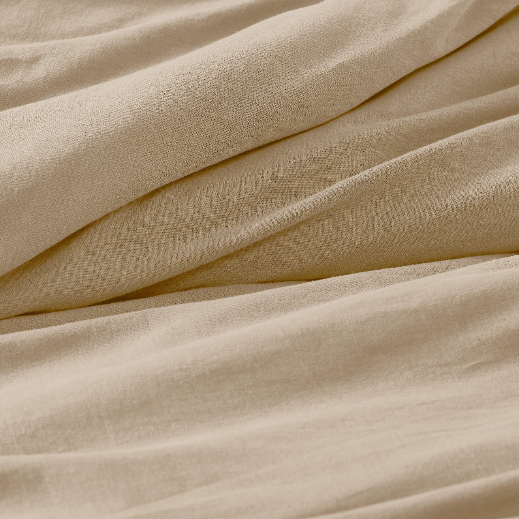 Orion Cotton Linen Garment 3 Piece Duvet Cover Set With Pillow Shams