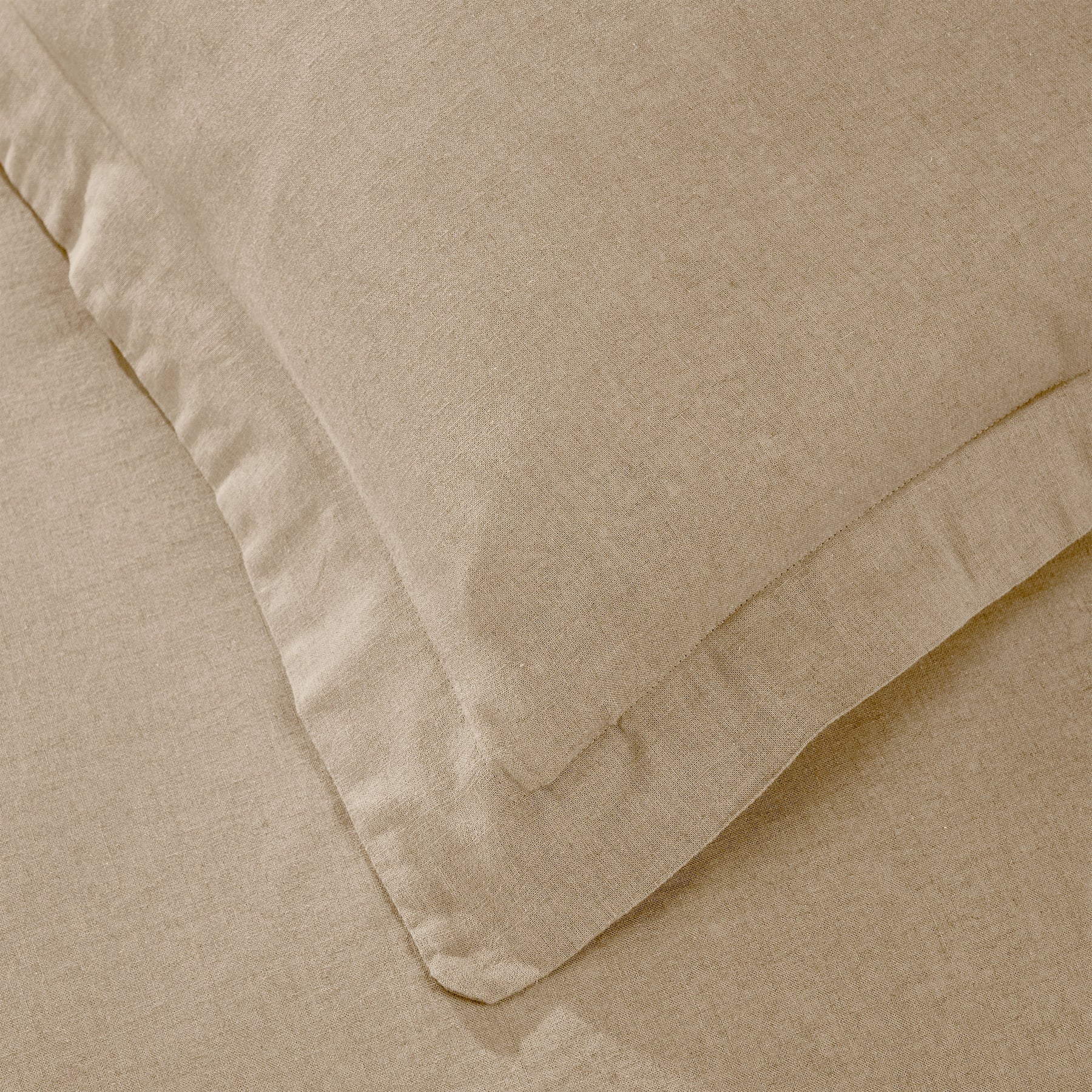 Orion Cotton Linen Garment 3 Piece Duvet Cover Set With Pillow Shams
