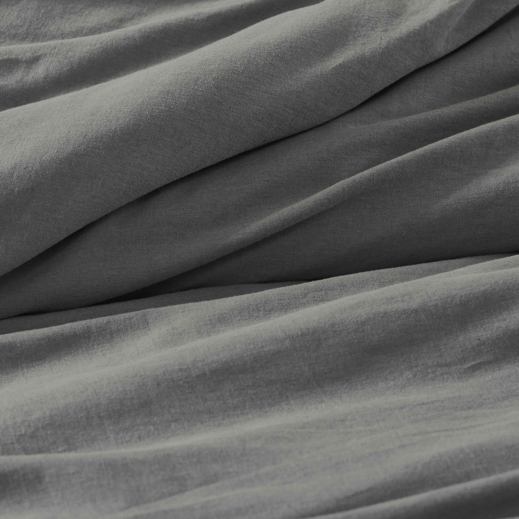 Orion Cotton Linen Garment 3 Piece Duvet Cover Set With Pillow Shams