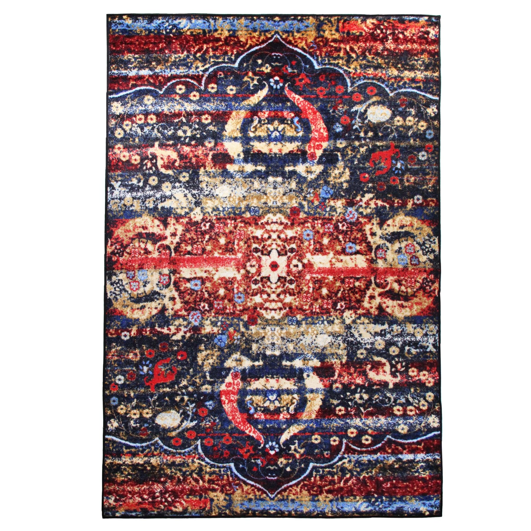 Oswell Medallion Non-Slip Washable Indoor Area Rug or Runner