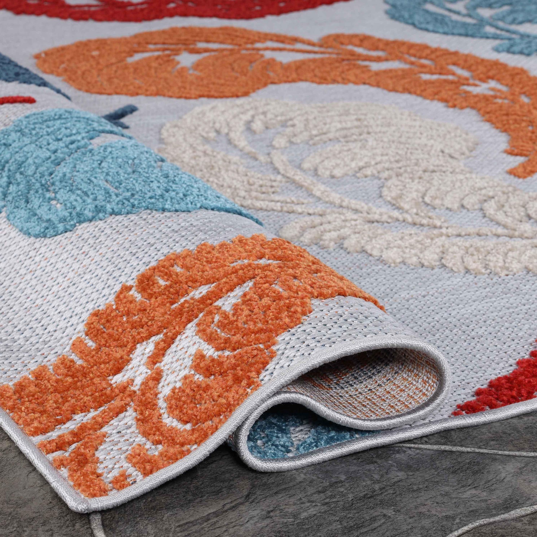 Oversized Feather Area Rug Modern Bohemian Indoor Outdoor Rugs