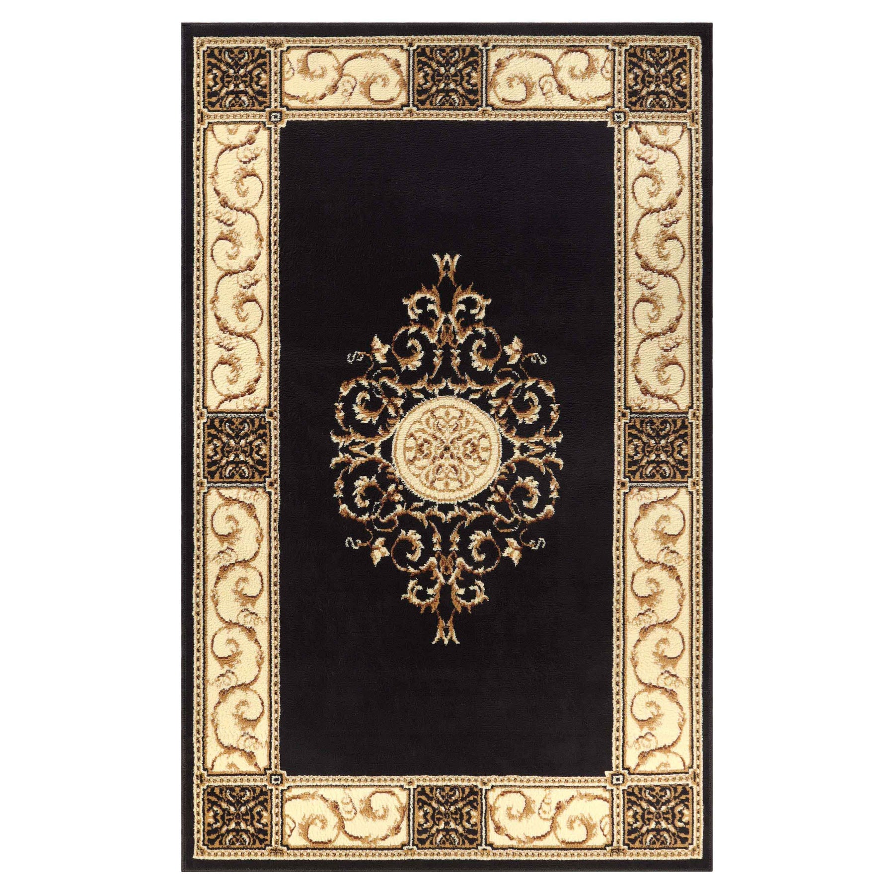 Oversized Medallion Modern Bohemian Indoor Area Rug or Runner Rug