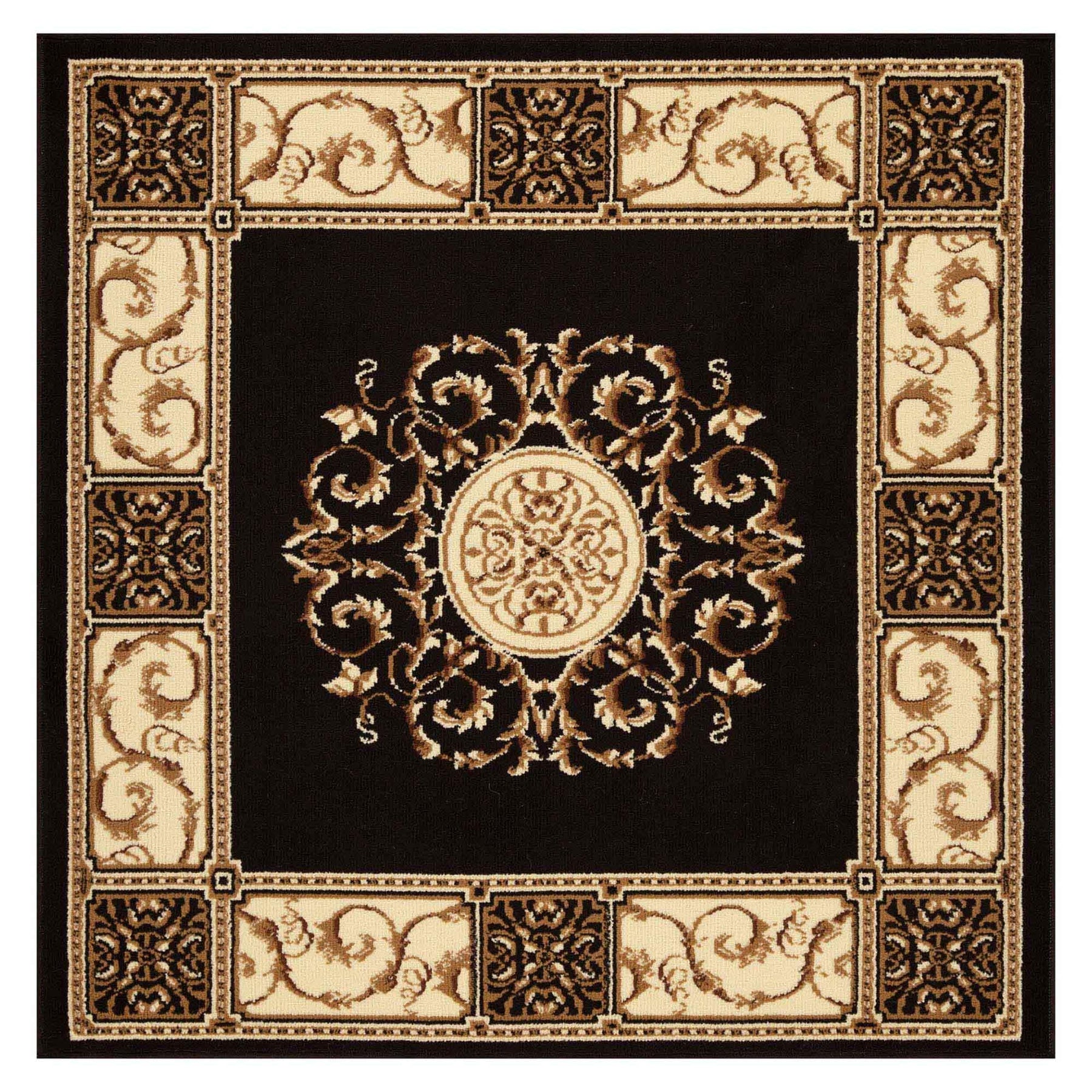 Oversized Medallion Modern Bohemian Indoor Area Rug or Runner Rug