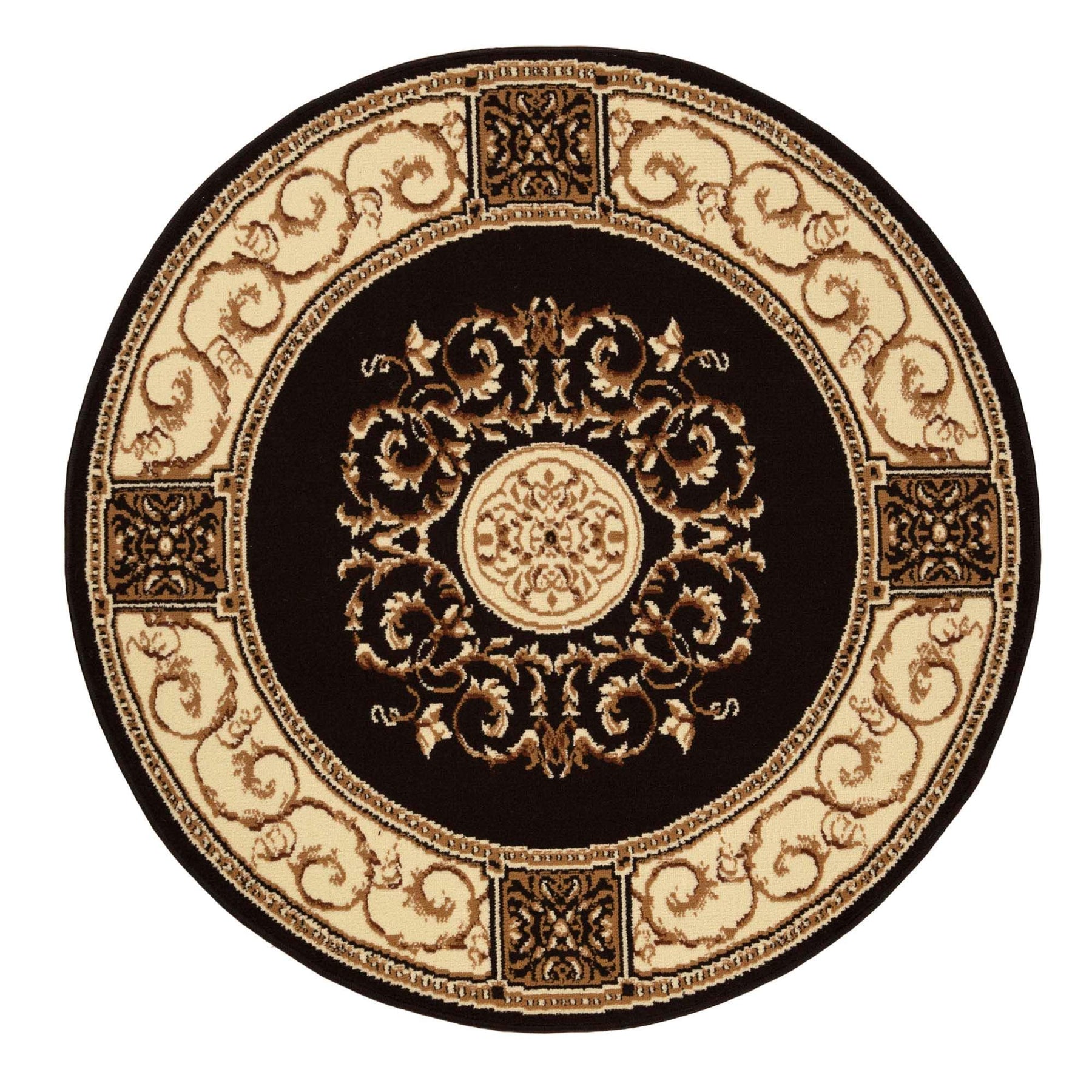 Oversized Medallion Modern Bohemian Indoor Area Rug or Runner Rug