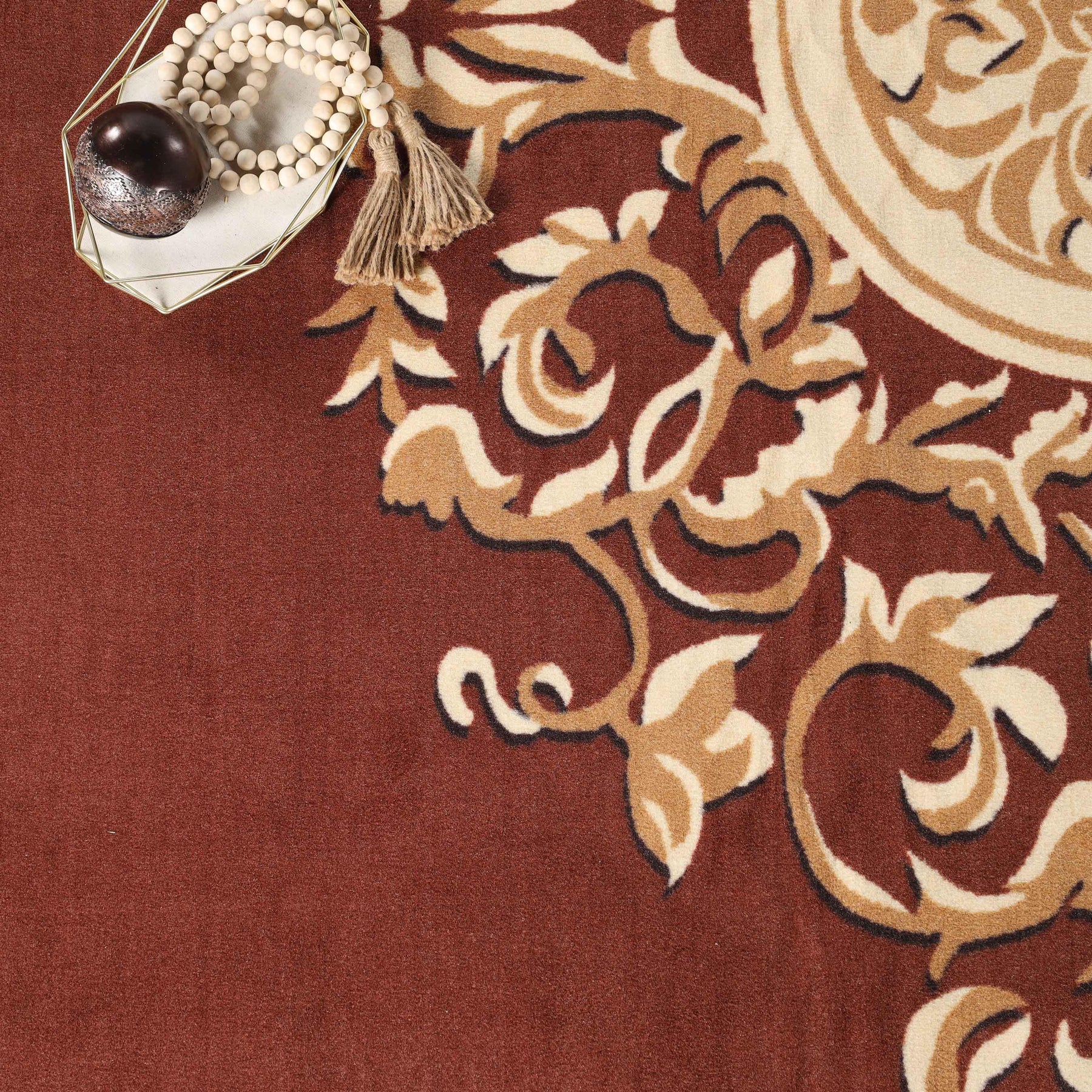 Oversized Medallion Modern Bohemian Indoor Area Rug or Runner Rug