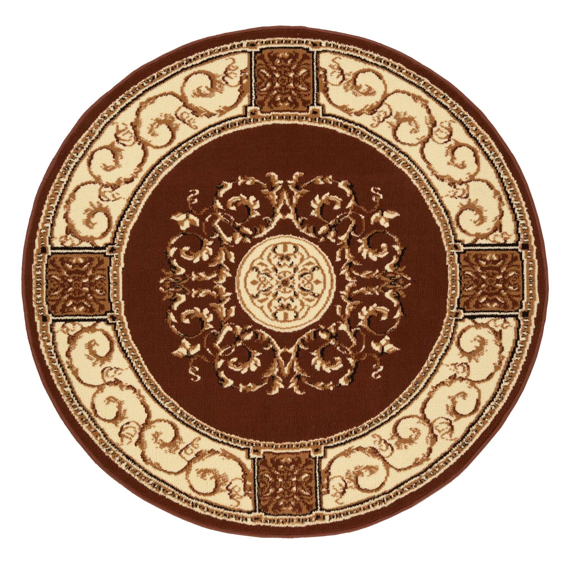 Oversized Medallion Modern Bohemian Indoor Area Rug or Runner Rug