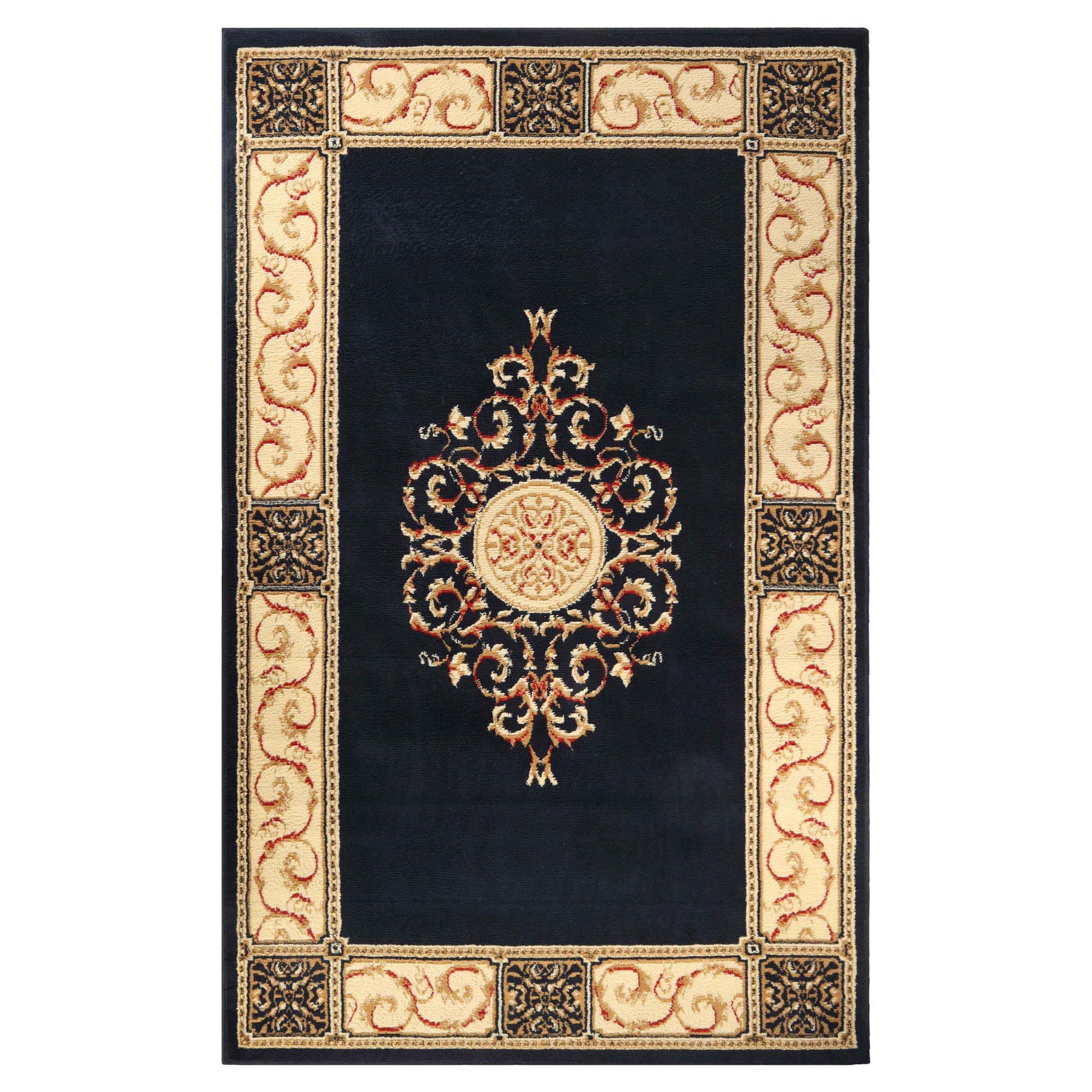 Oversized Medallion Modern Bohemian Indoor Area Rug or Runner Rug