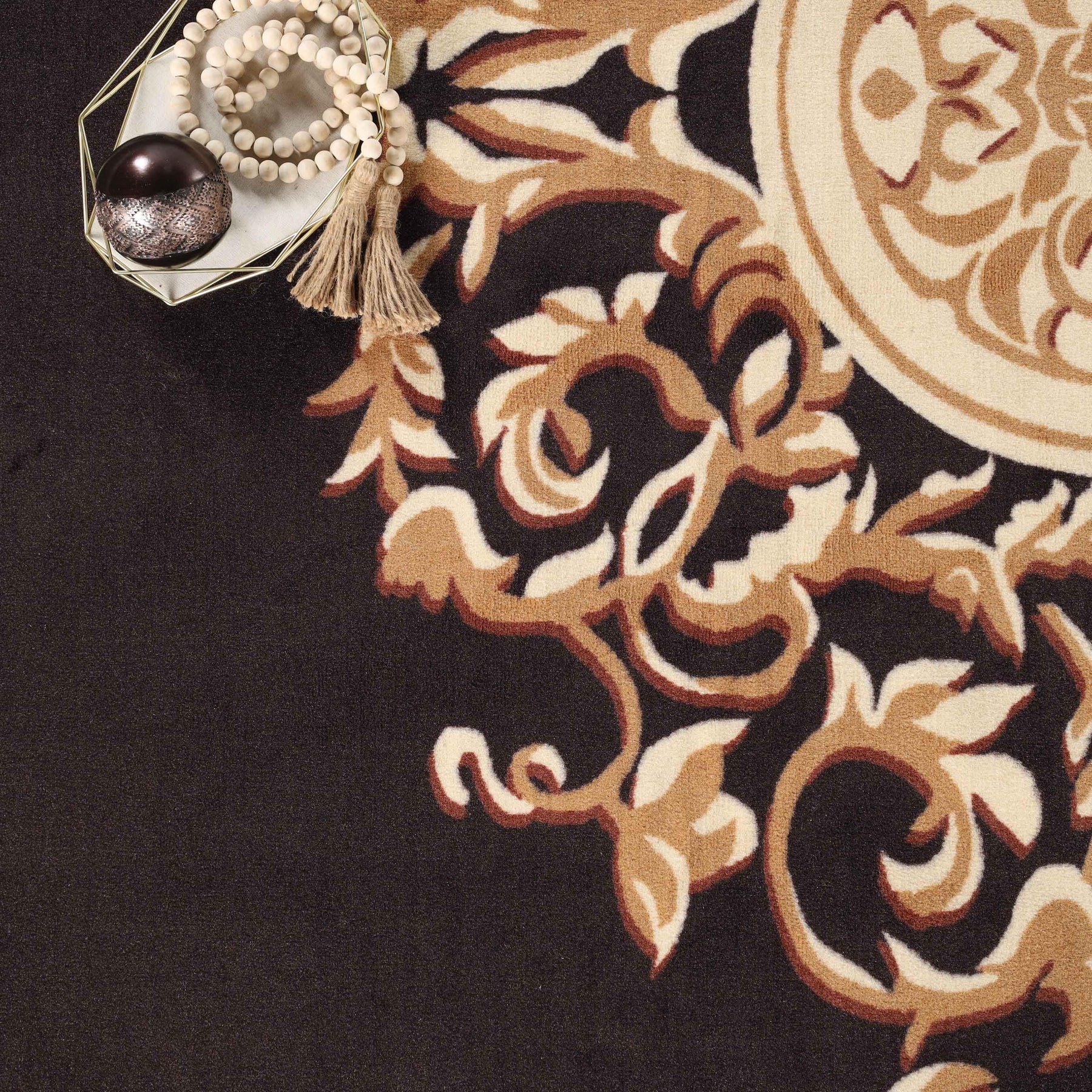 Oversized Medallion Modern Bohemian Indoor Area Rug or Runner Rug