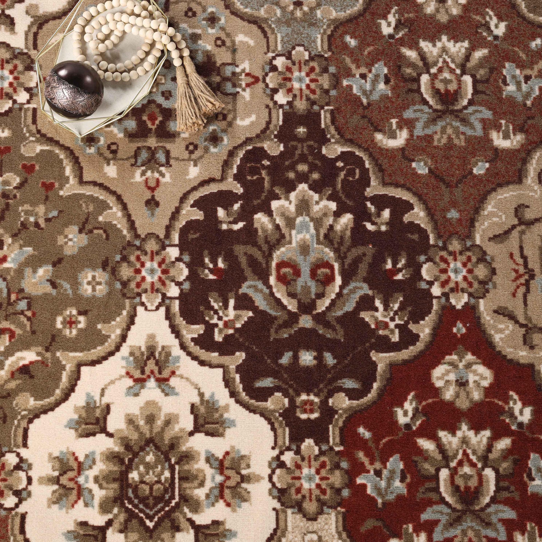 Palmyra Traditional Floral Medallion Indoor Area Rug Or Runner Rug