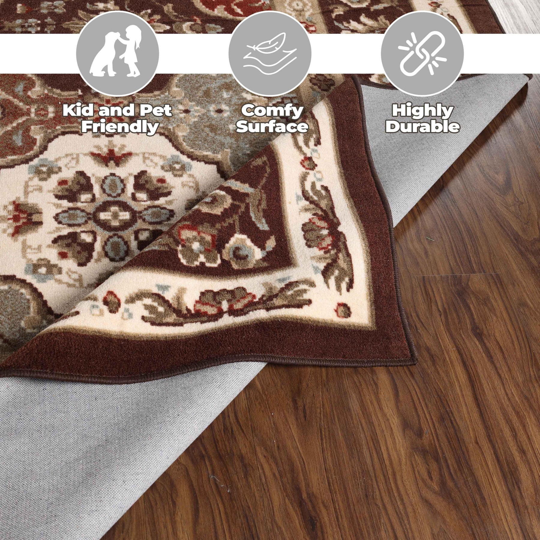 Palmyra Traditional Floral Medallion Indoor Area Rug Or Runner Rug