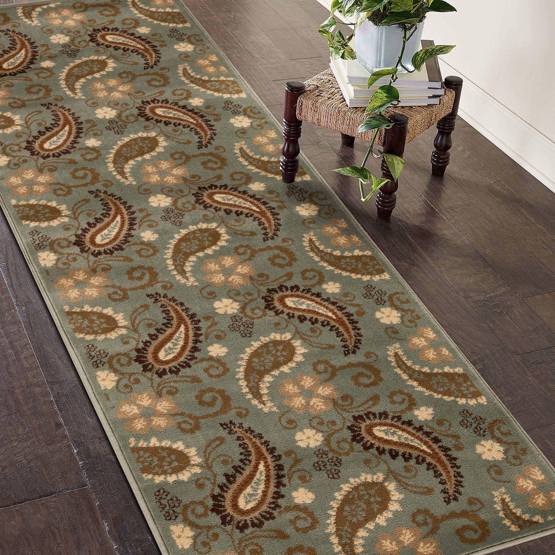 Parkway Vintage Floral Indoor Area Rug or Runner Rug