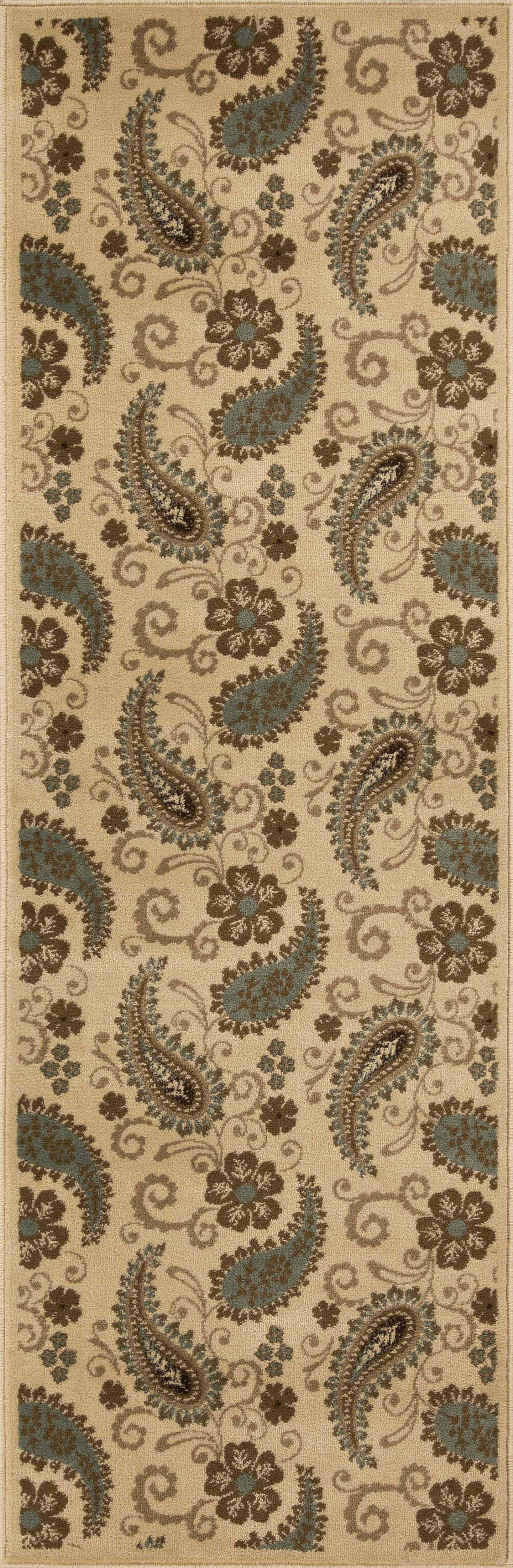 Parkway Vintage Floral Indoor Area Rug or Runner Rug