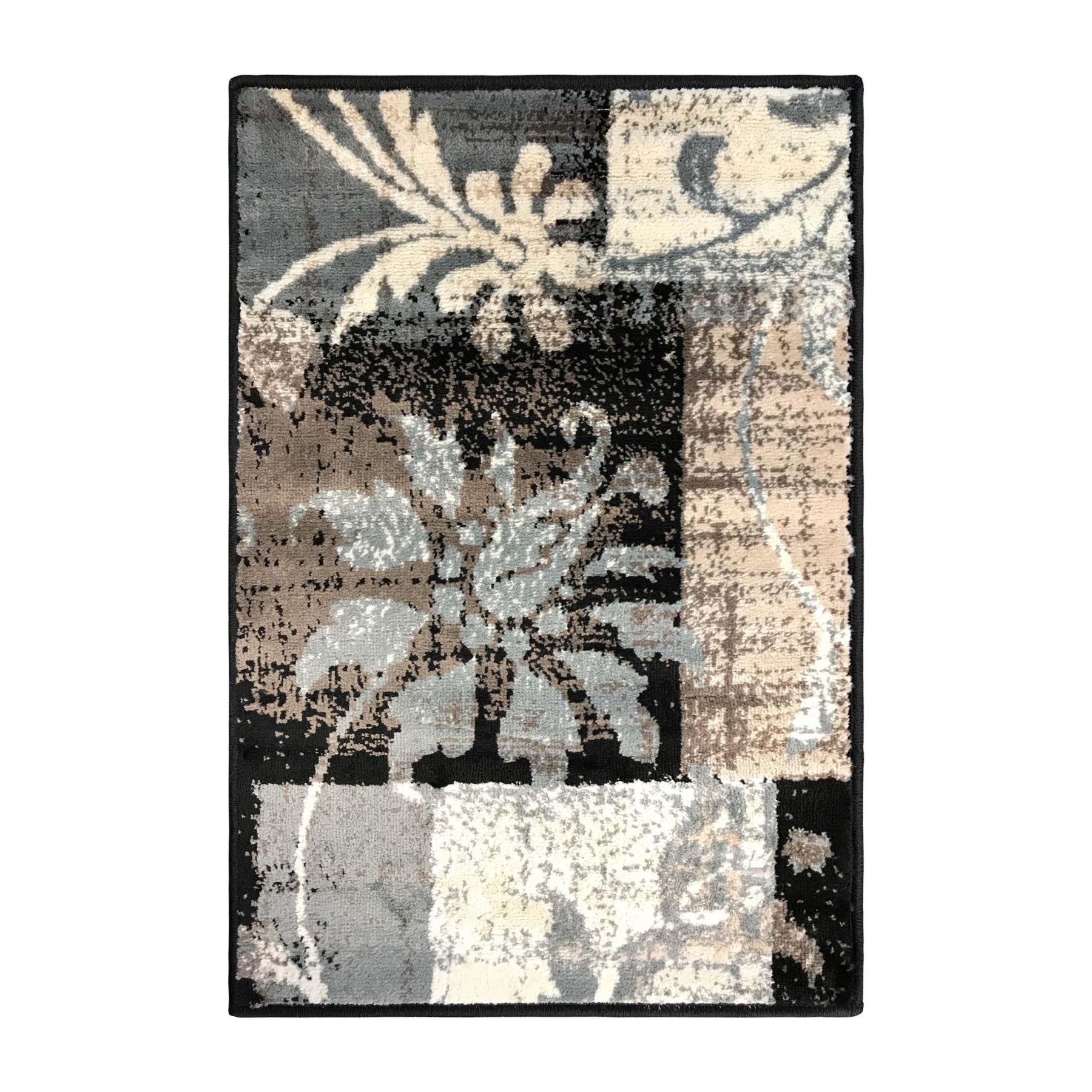 Pastiche Contemporary Floral Patchwork Indoor Area Rug or Runner