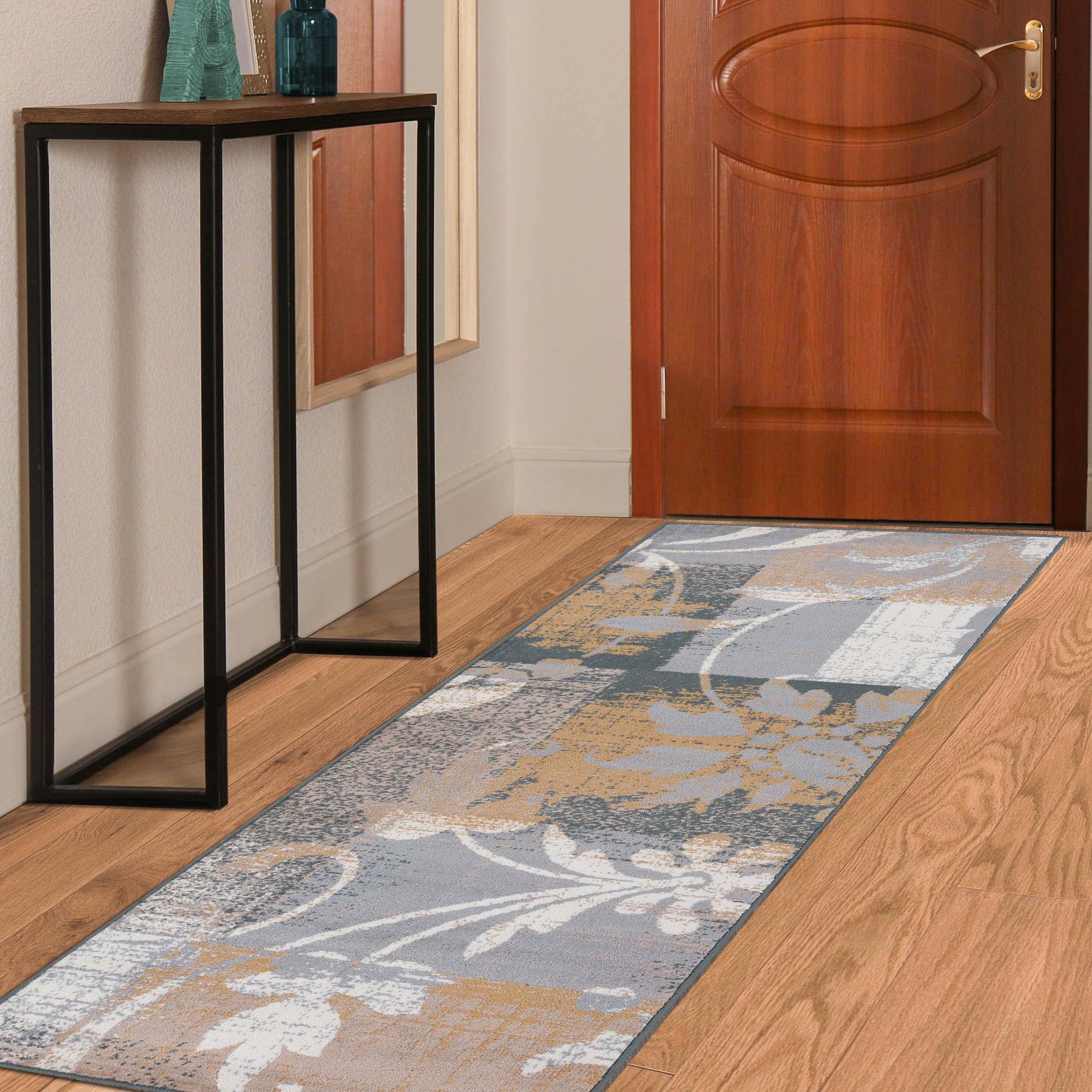 Pastiche Contemporary Floral Patchwork Indoor Area Rug or Runner