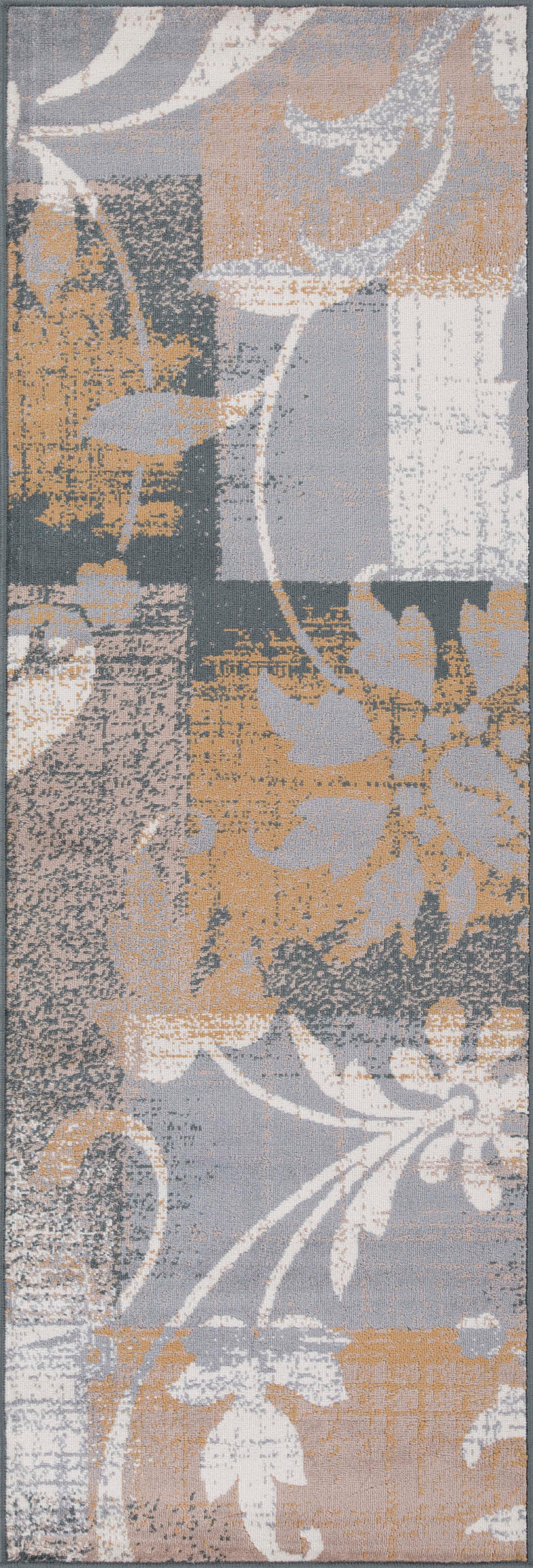 Pastiche Contemporary Floral Patchwork Indoor Area Rug or Runner