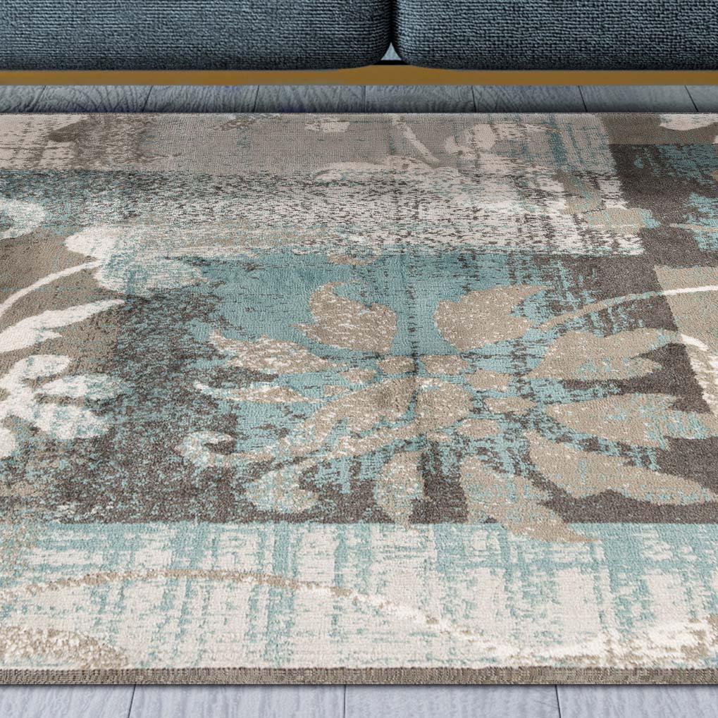 Pastiche Contemporary Floral Patchwork Indoor Area Rug or Runner