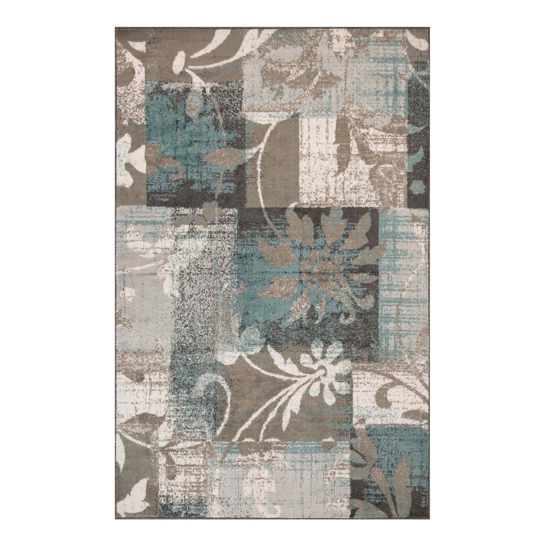 Pastiche Contemporary Floral Patchwork Indoor Area Rug or Runner