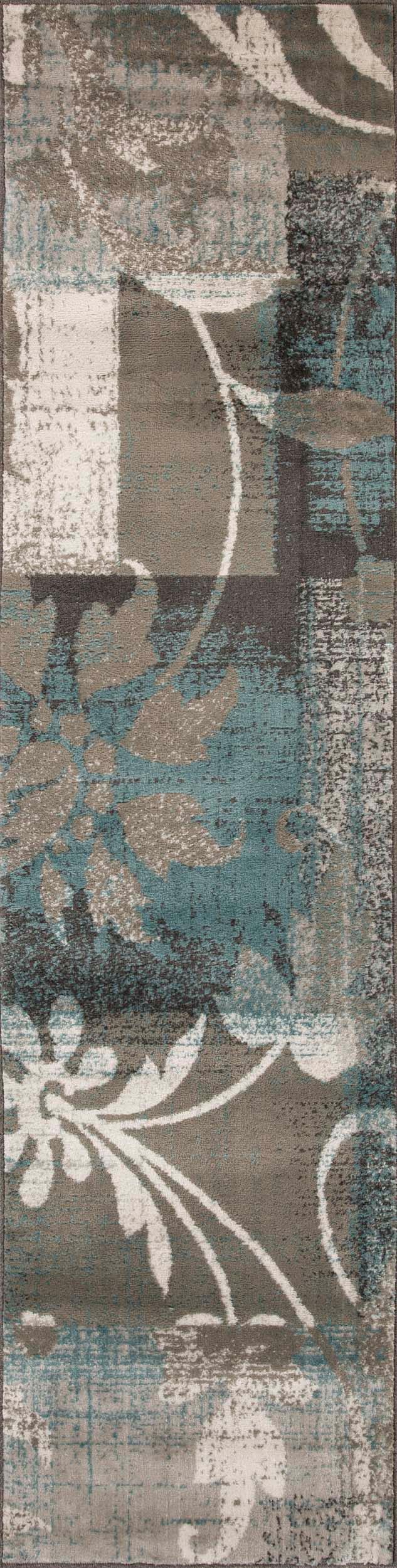 Pastiche Contemporary Floral Patchwork Indoor Area Rug or Runner