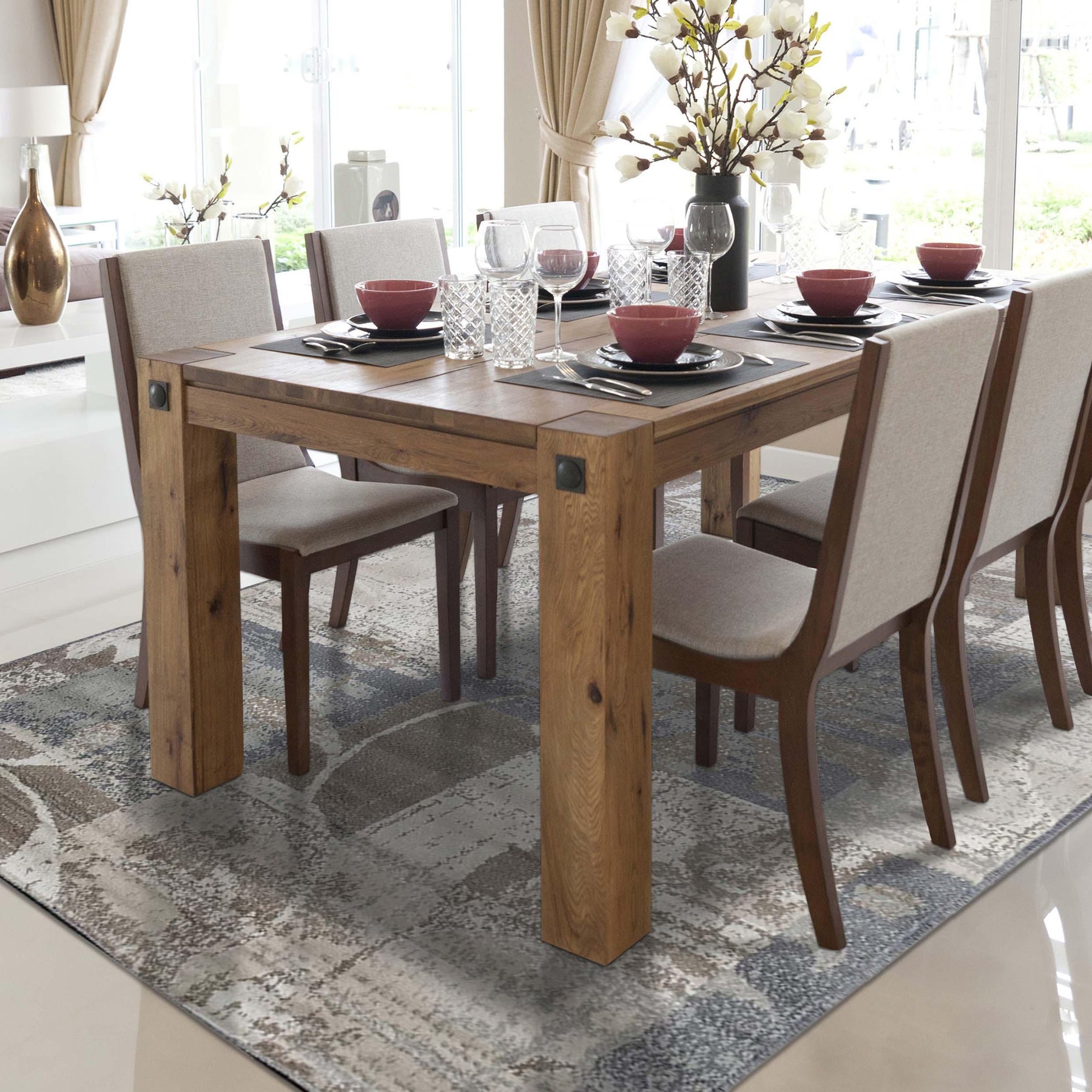 Pastiche Contemporary Floral Patchwork Indoor Area Rug or Runner
