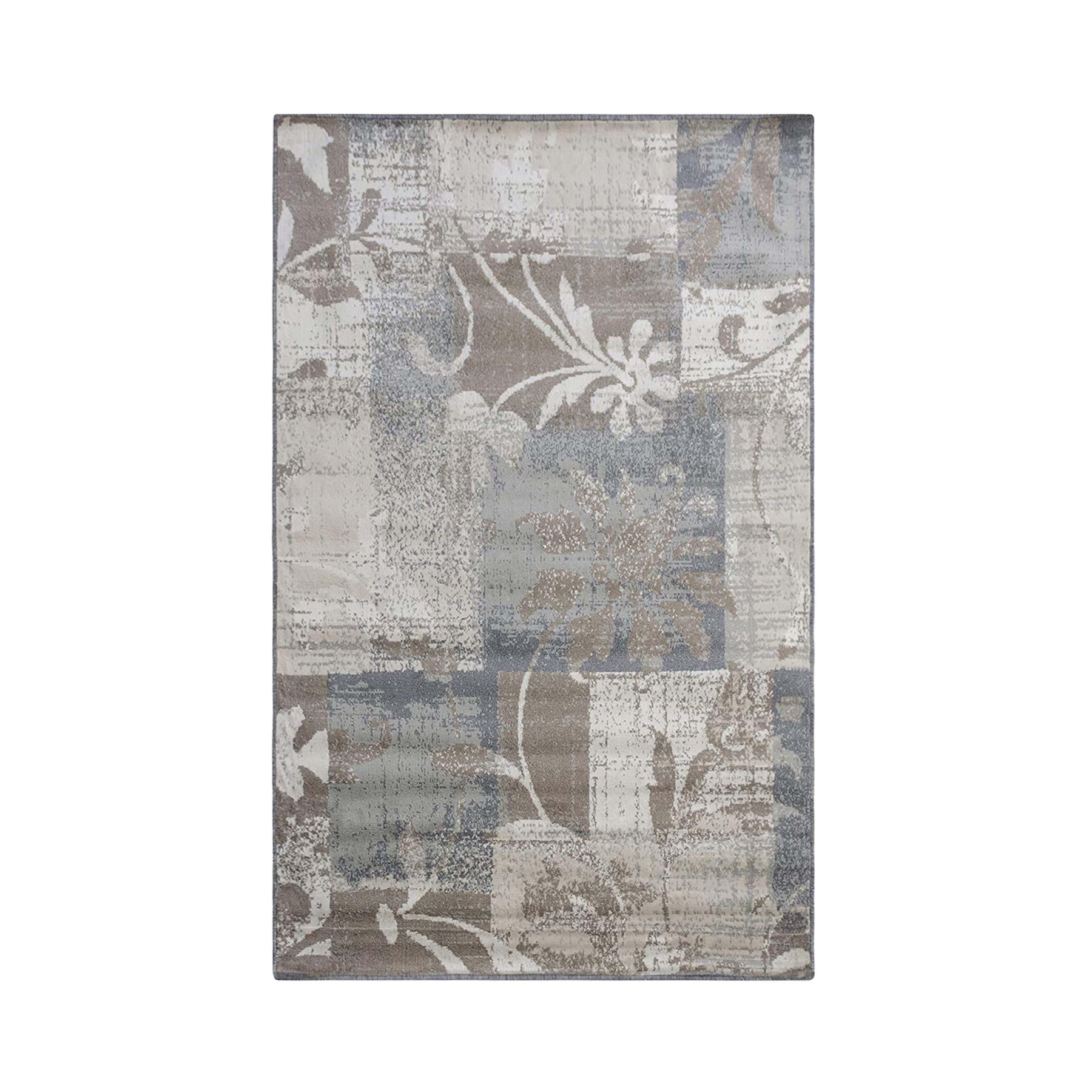 Pastiche Contemporary Floral Patchwork Indoor Area Rug or Runner