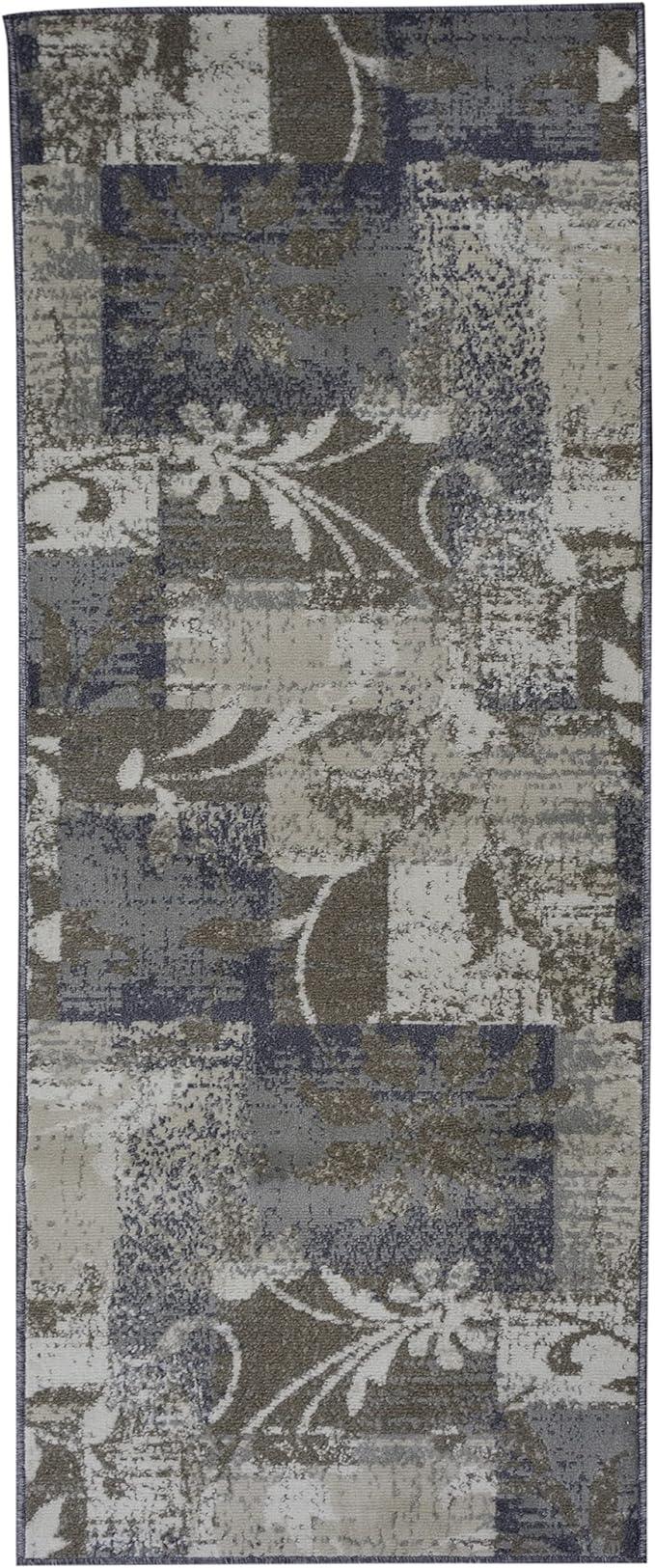 Pastiche Contemporary Floral Patchwork Indoor Area Rug or Runner