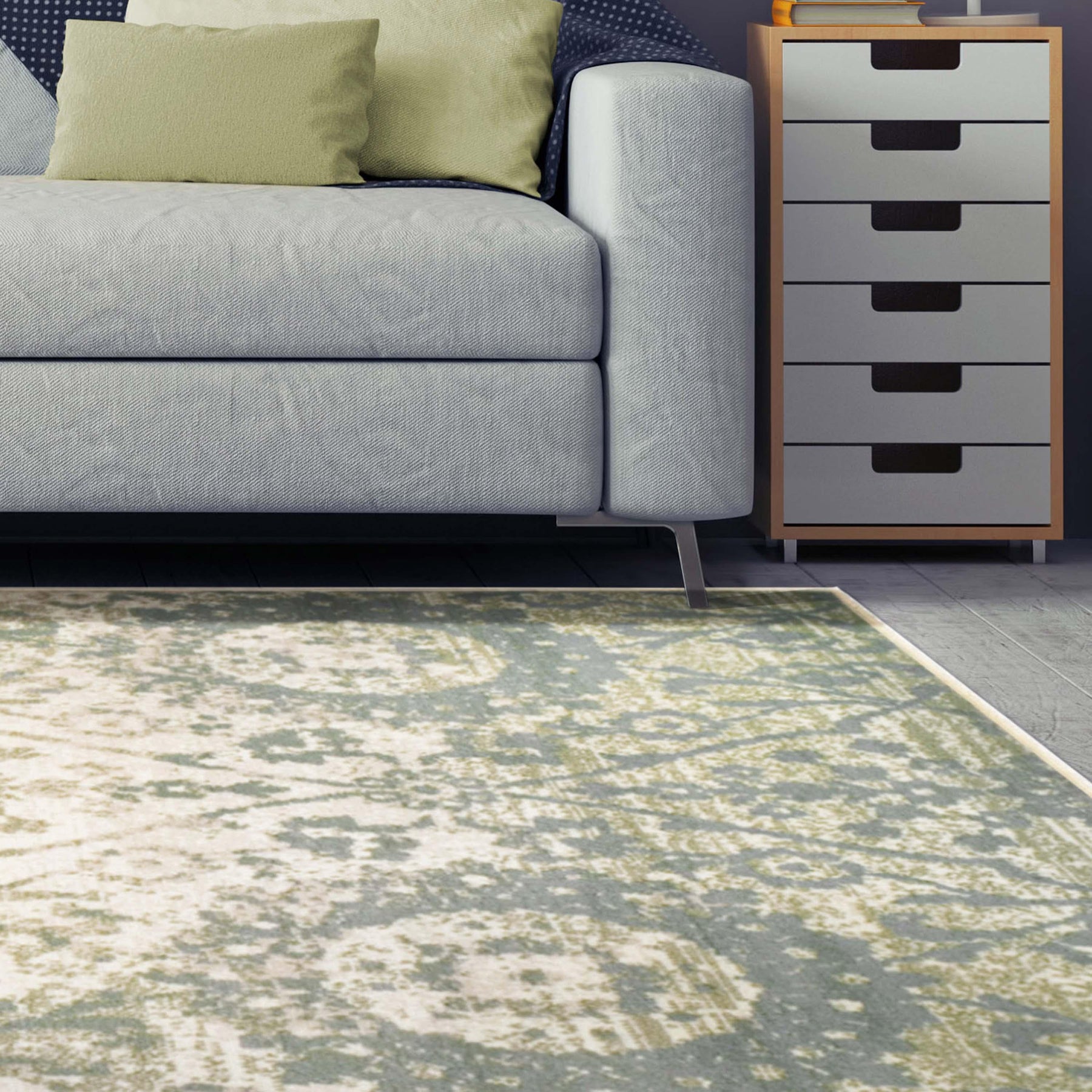 Pendleton Traditional Floral Medallion Indoor Area Rug or Runner Rug
