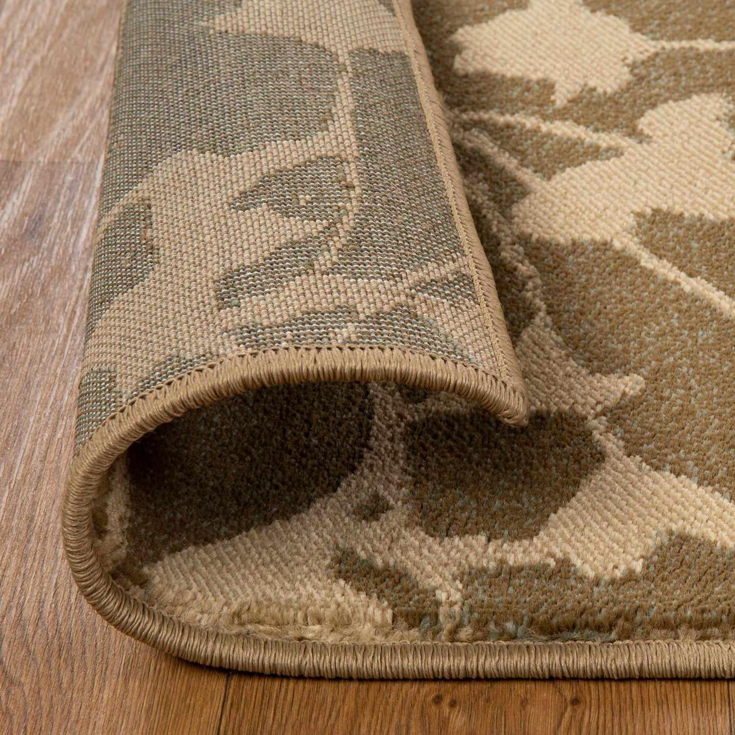 Phlox Geometric Botanical Square Indoor Area Rugs or Runner Rug