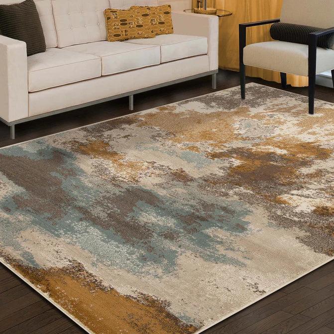 Pixi Abstract Multi-Tone Area Rugs or Runner Rug
