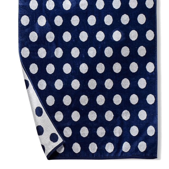 Polka Dot Cotton Oversized 2 Piece Beach Towel Set