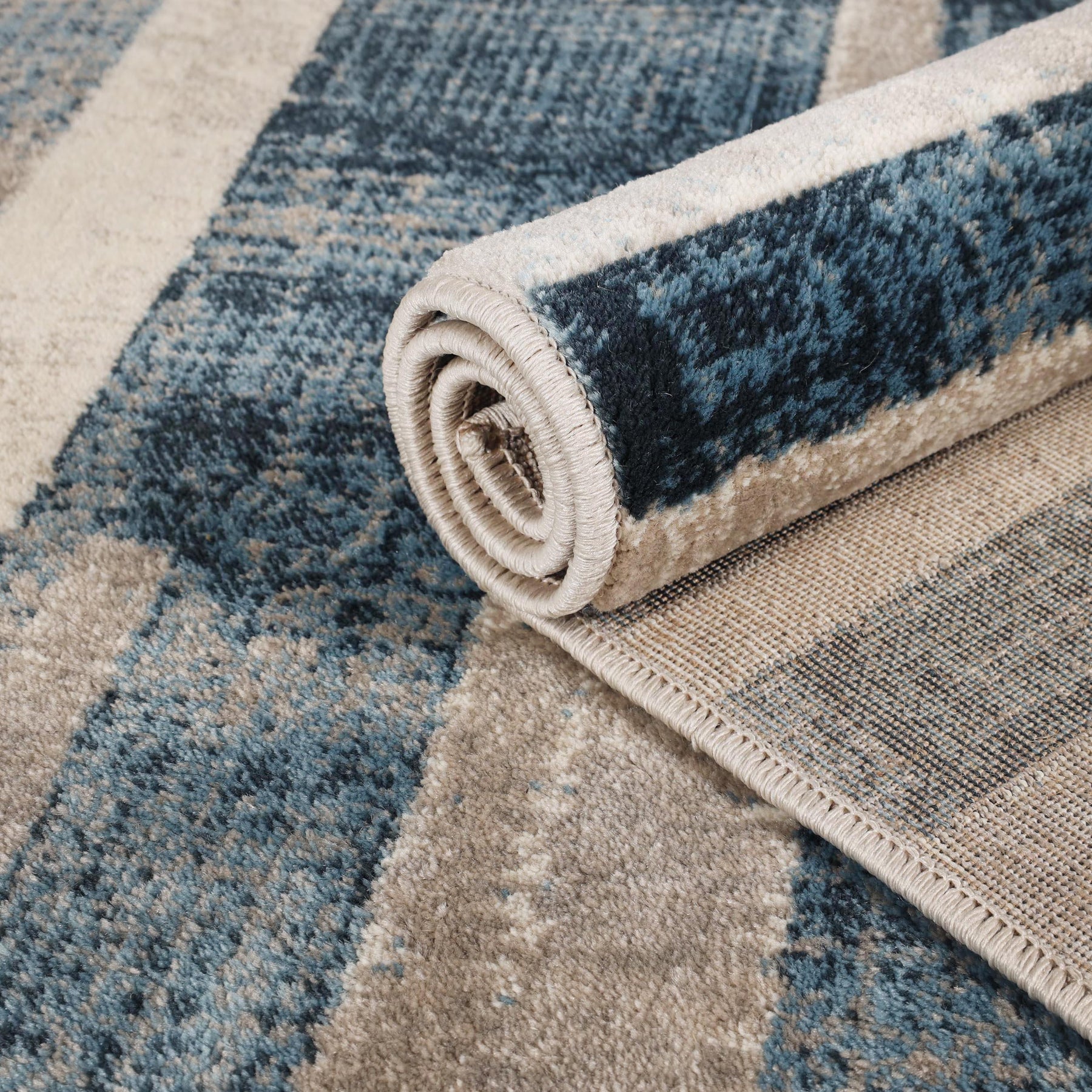 Radko Modern Striped Indoor Area Rugs or Runner Rug