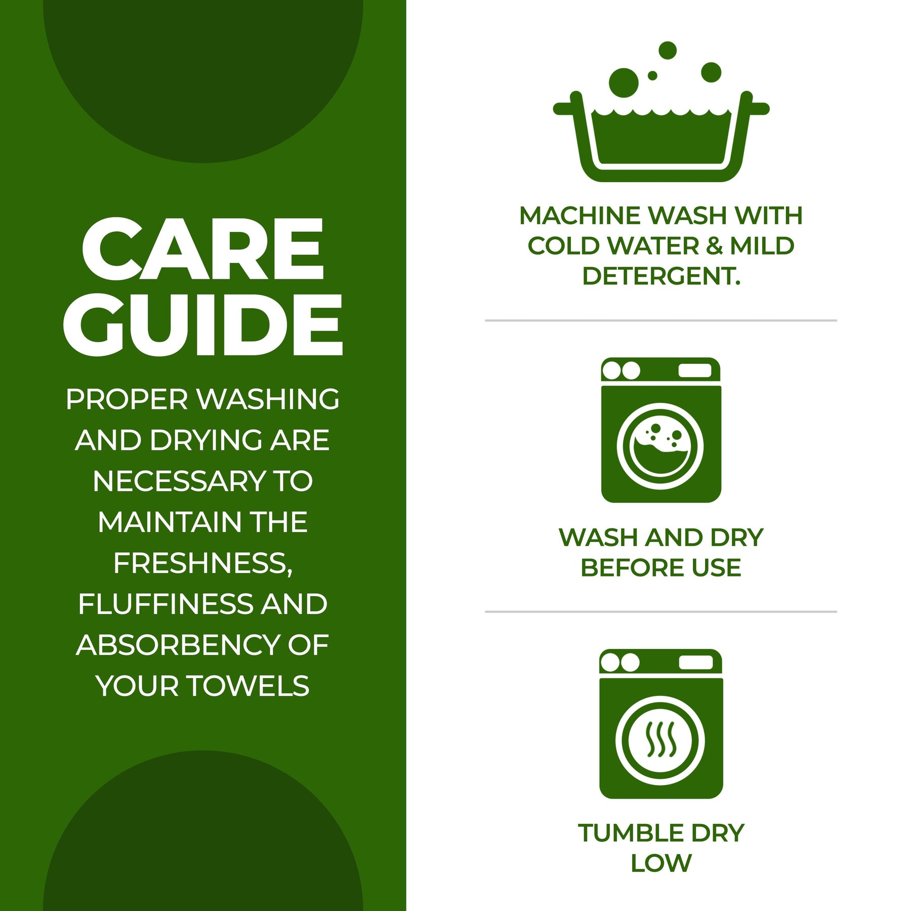 Rayon from Bamboo Eco-Friendly Fluffy Soft Solid 3 Piece Towel Set