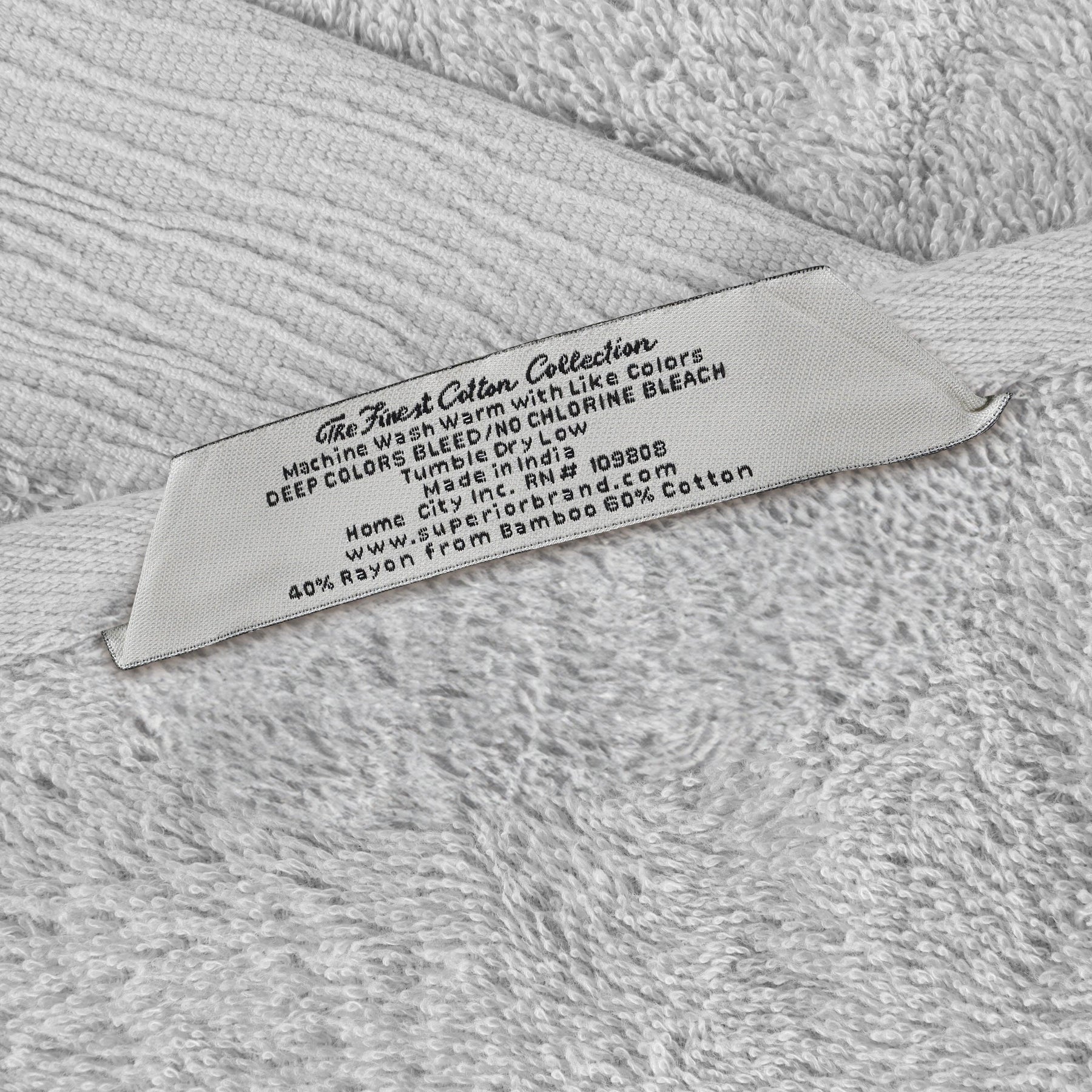 Rayon from Bamboo Eco-Friendly Fluffy Soft Solid 8 Piece Towel Set