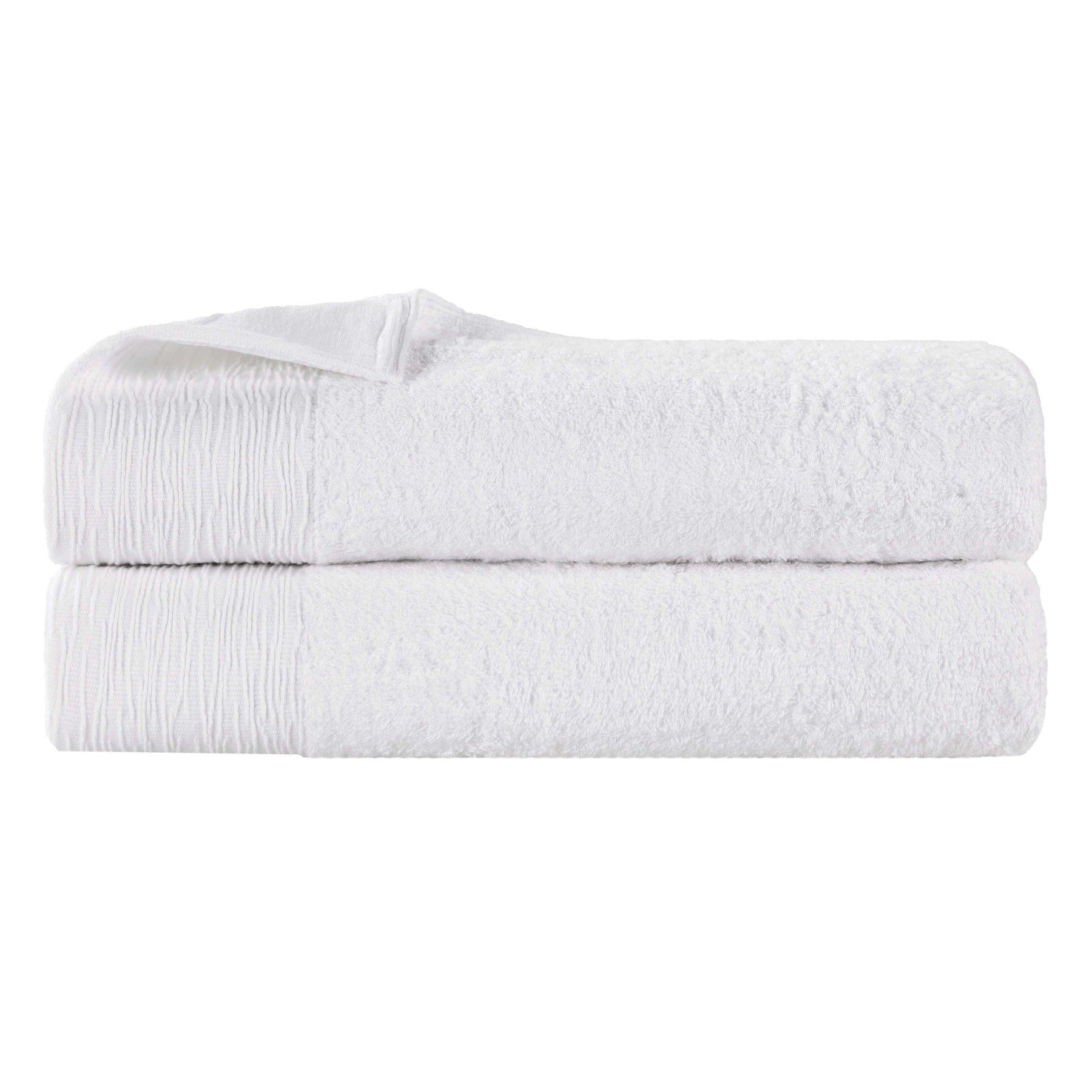 Rayon from Bamboo Eco-Friendly Fluffy Soft Solid Bath Sheet Set of 2