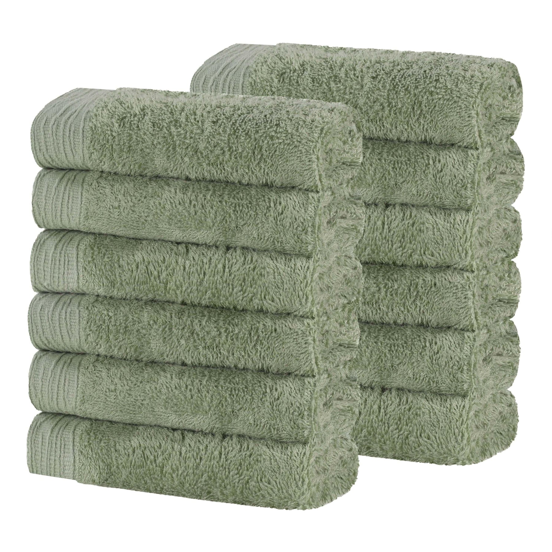 Rayon from Bamboo Eco-Friendly Solid Face Towel Washcloth Set of 12