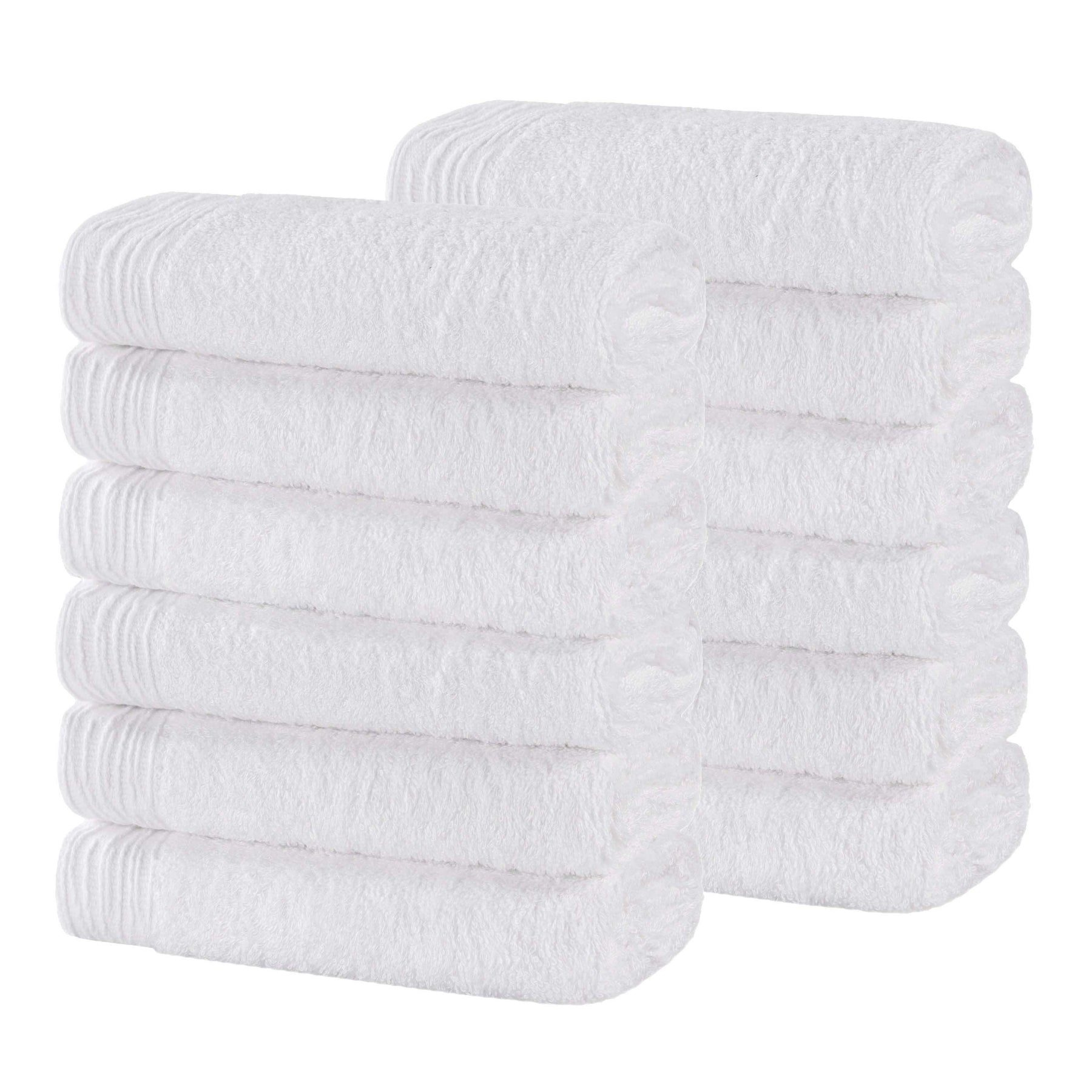 Rayon from Bamboo Eco-Friendly Solid Face Towel Washcloth Set of 12