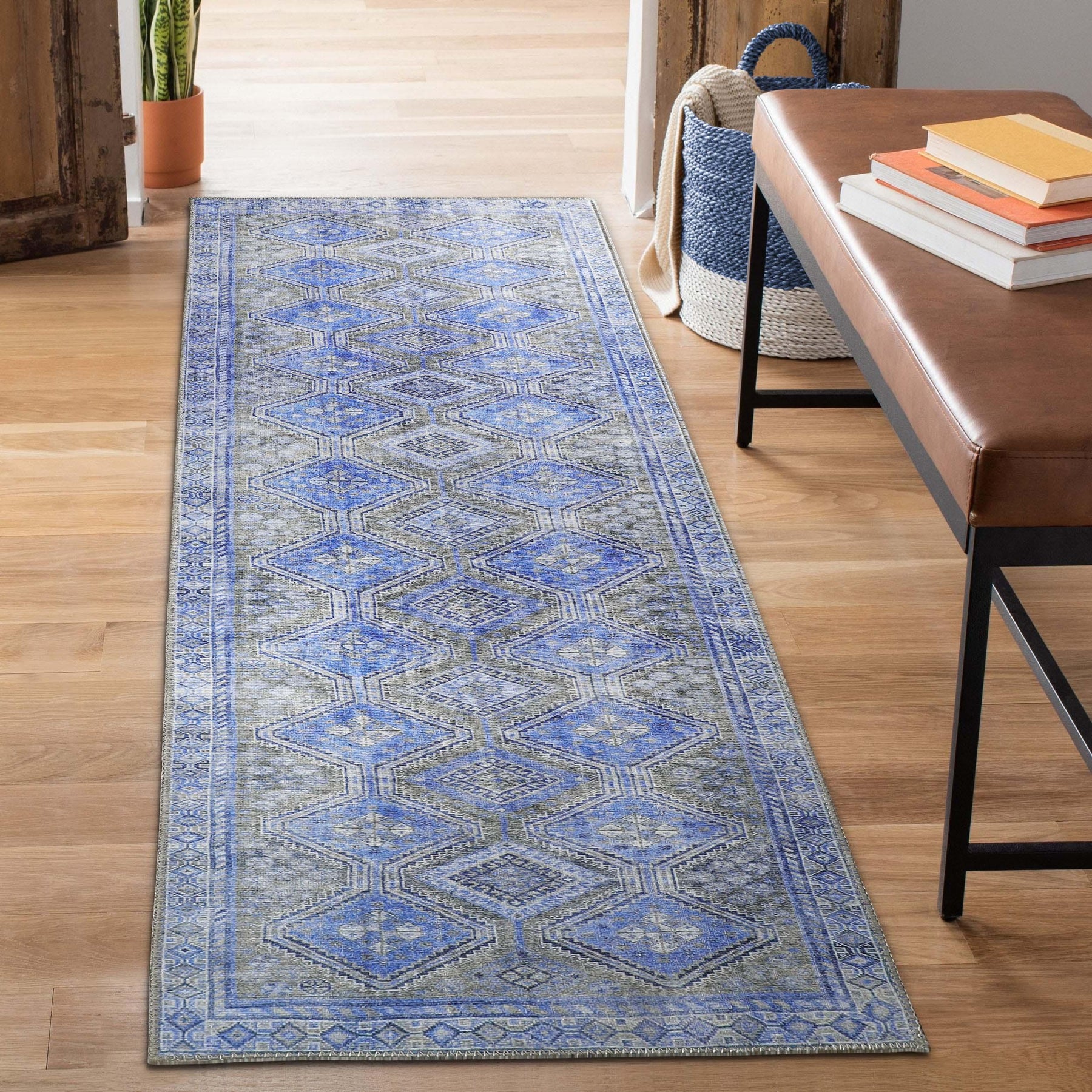 Ren Southwestern Geometric Diamonds Indoor Area Rug Or Runner