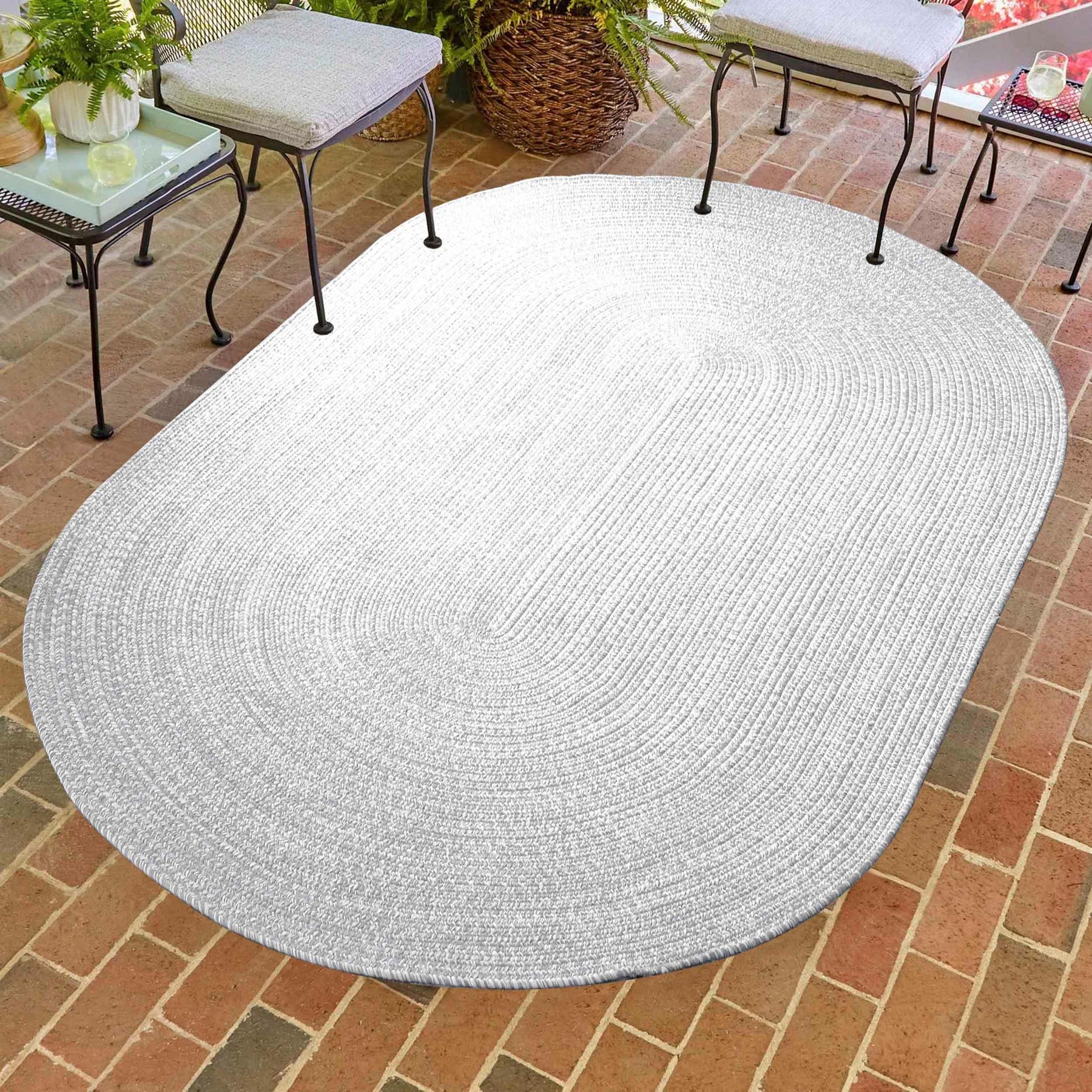 Reversible Braided Eco-Friendly Area Rug Indoor Outdoor Rugs
