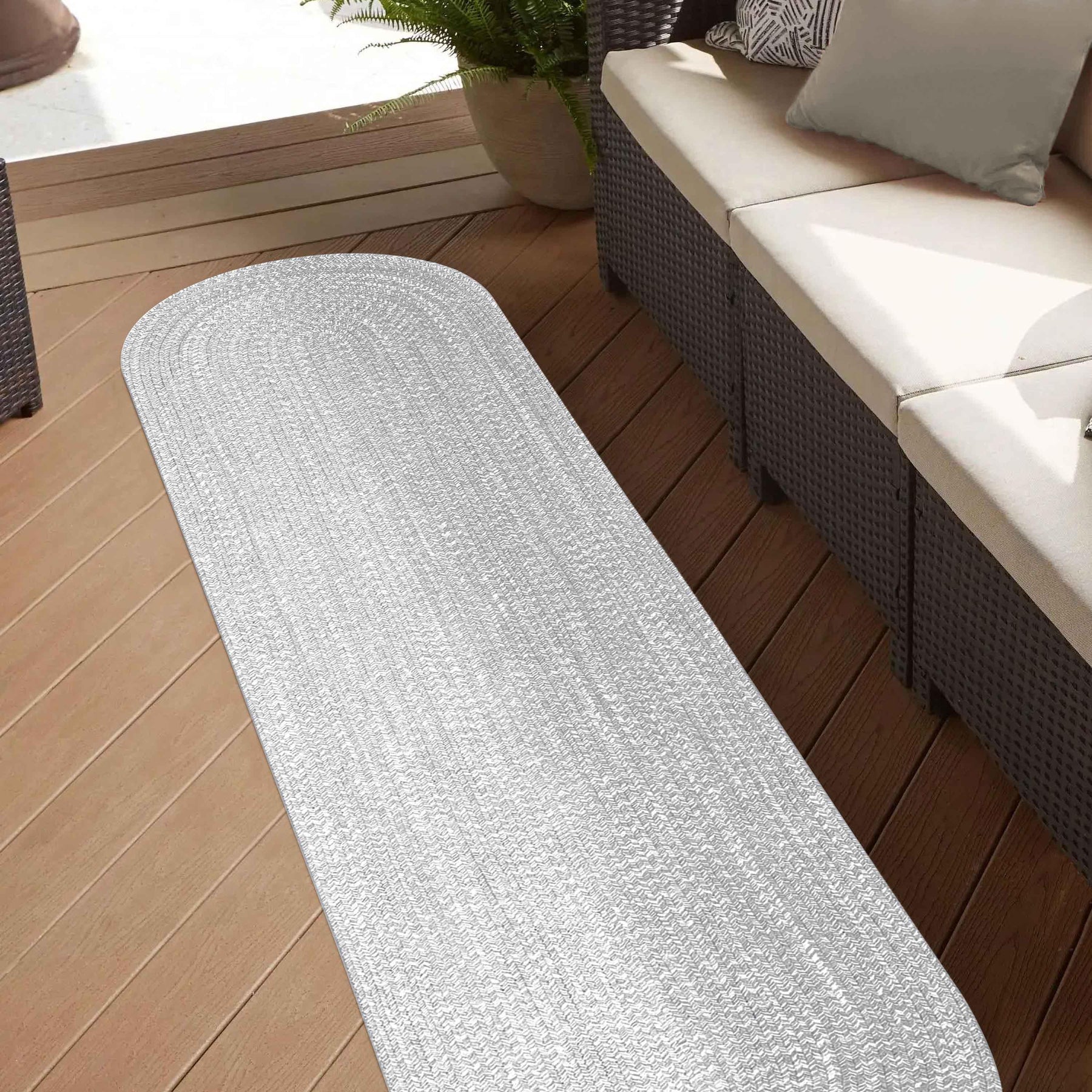 Reversible Braided Eco-Friendly Area Rug Indoor Outdoor Rugs