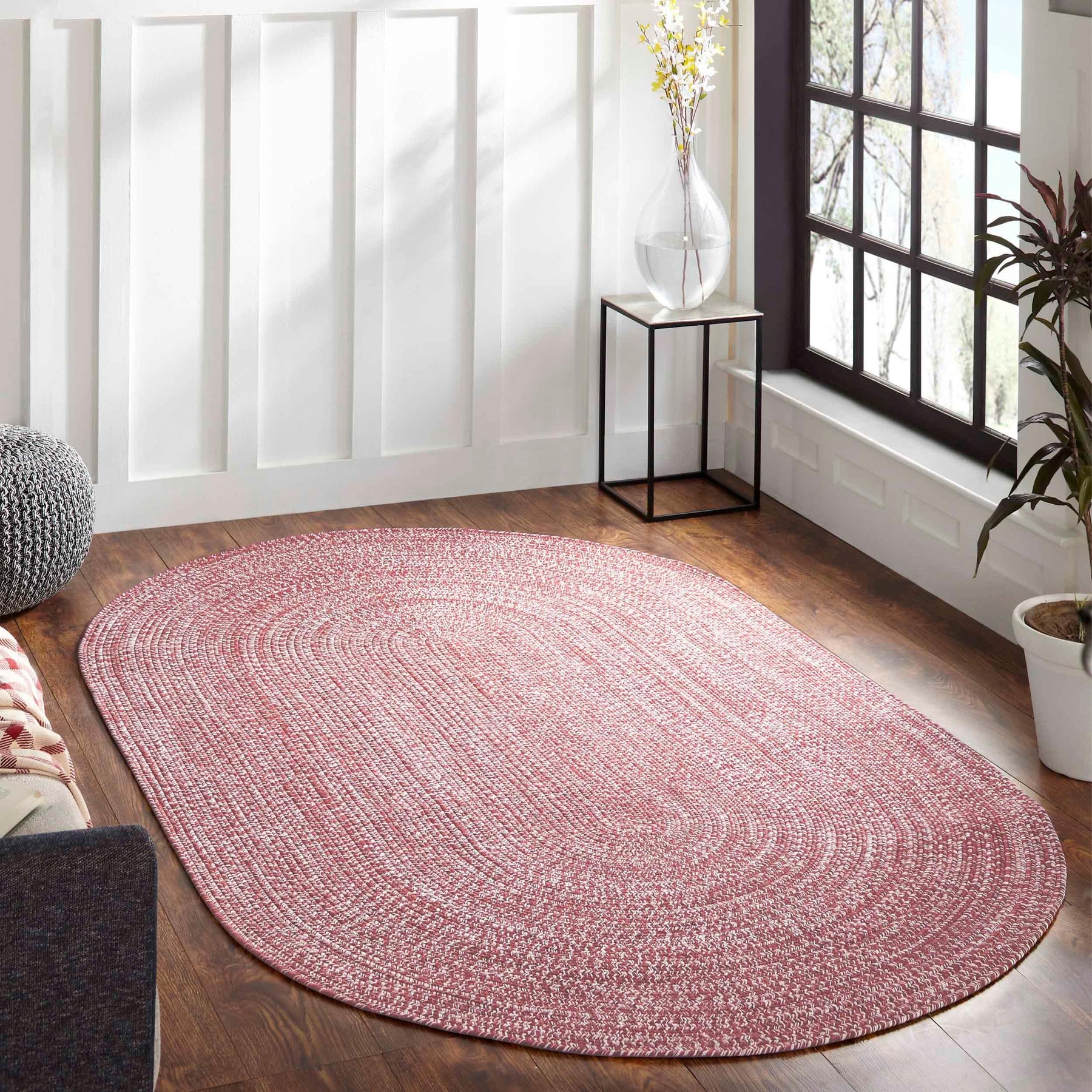 Reversible Braided Eco-Friendly Area Rug Indoor Outdoor Rugs