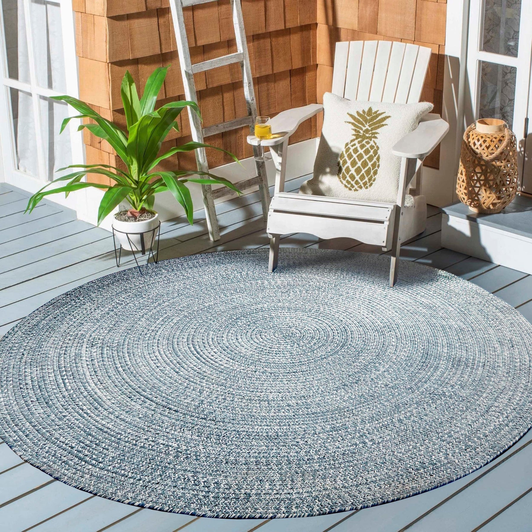 Reversible Braided Eco-Friendly Area Rug Indoor Outdoor Rugs