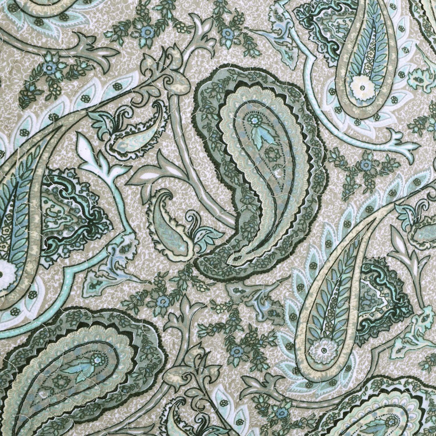 Reversible Moroccan Paisley Cotton Quilt Set