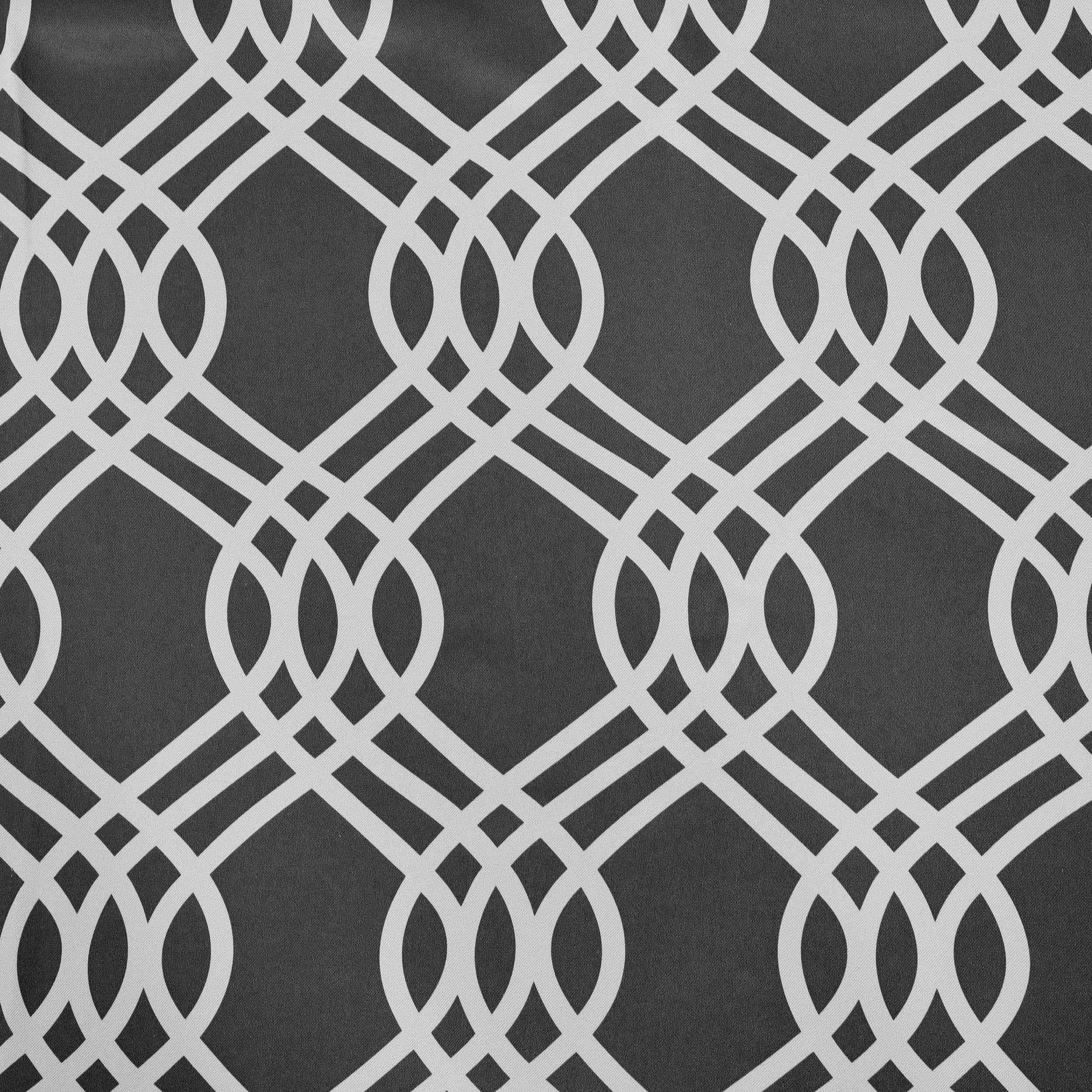 Ribbon Trellis Washable Room Darkening Blackout Curtains, Set of 2