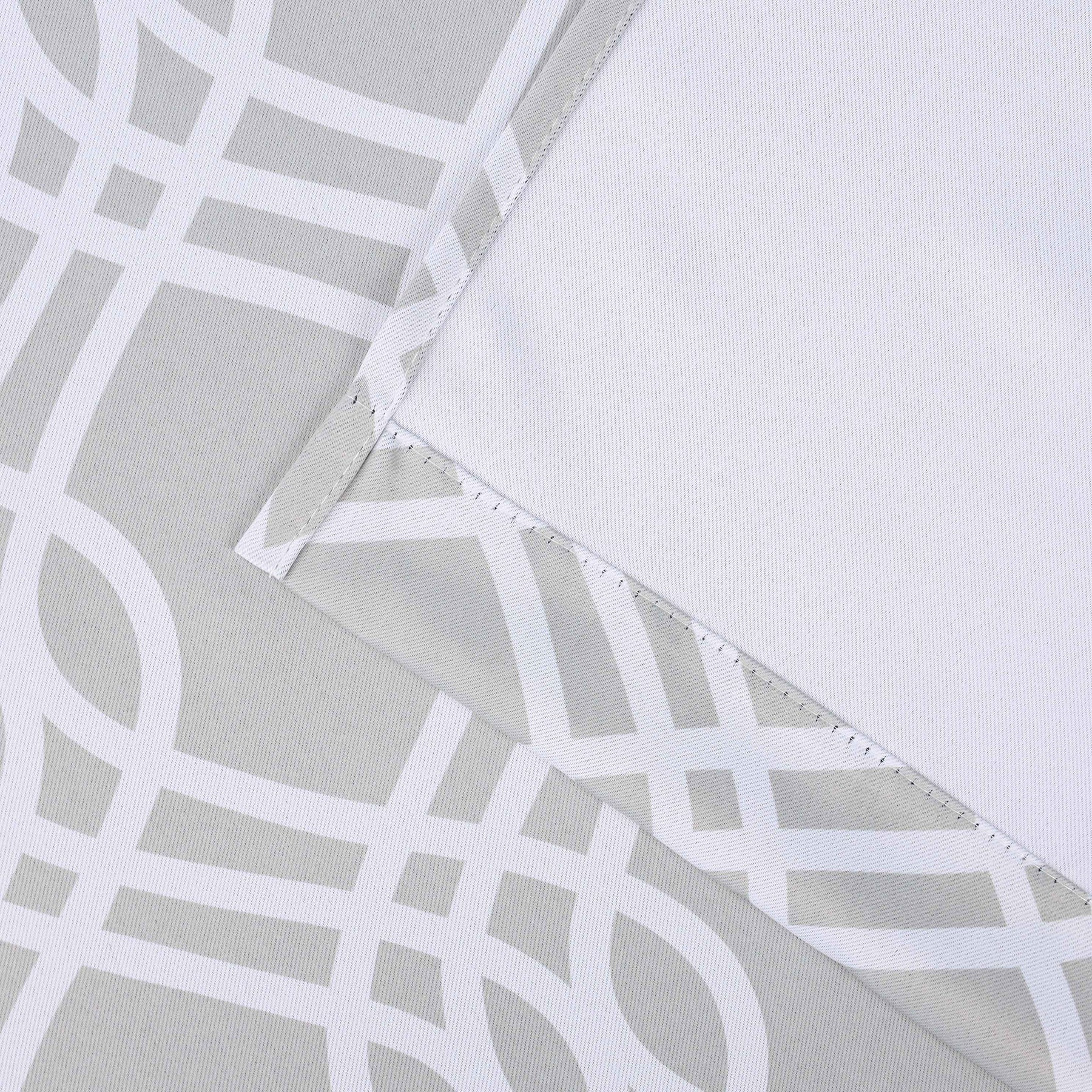 Ribbon Trellis Washable Room Darkening Blackout Curtains, Set of 2