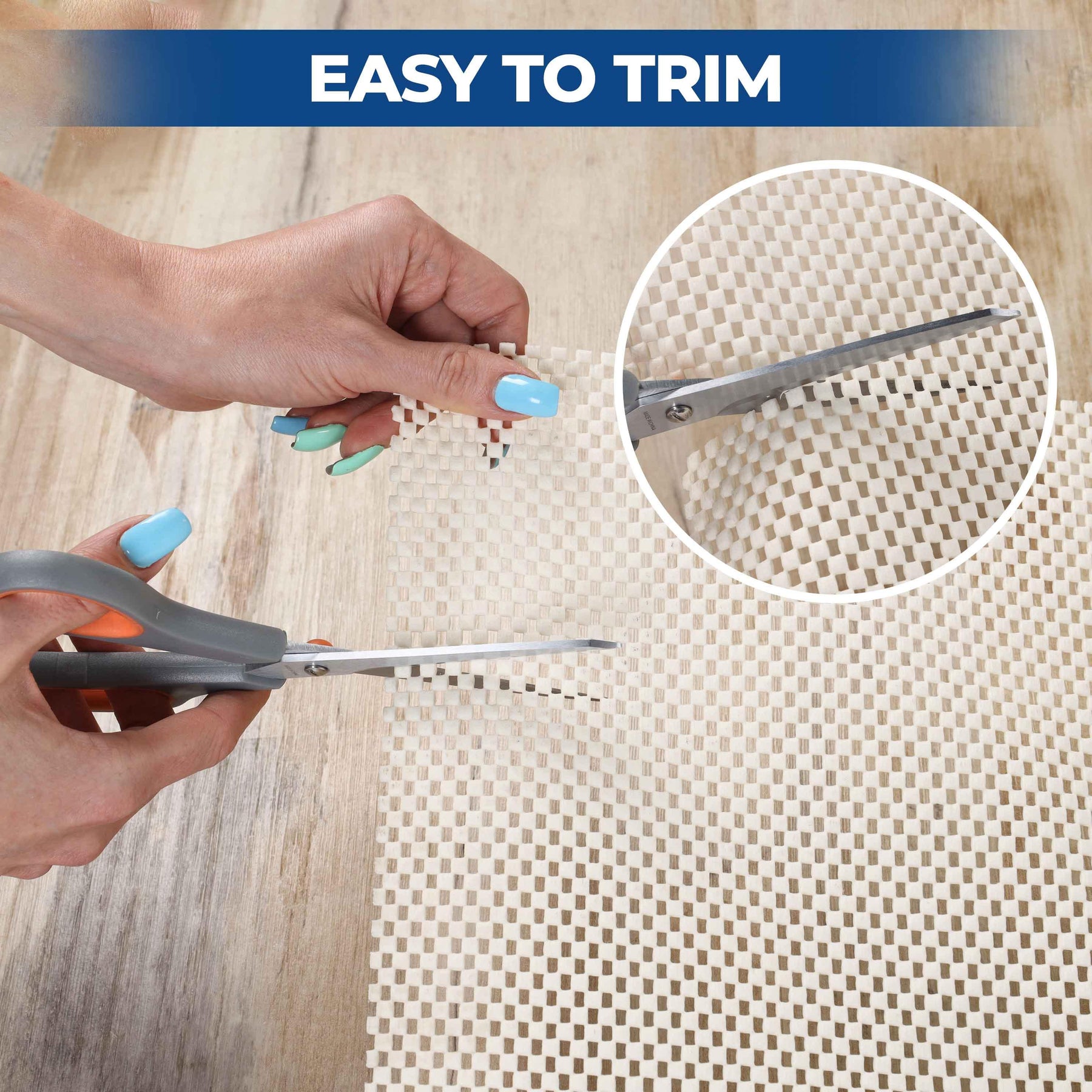 Rio Reversible Non-Slip Ultra-Grip Foam Mesh Indoor Area Rug Pad