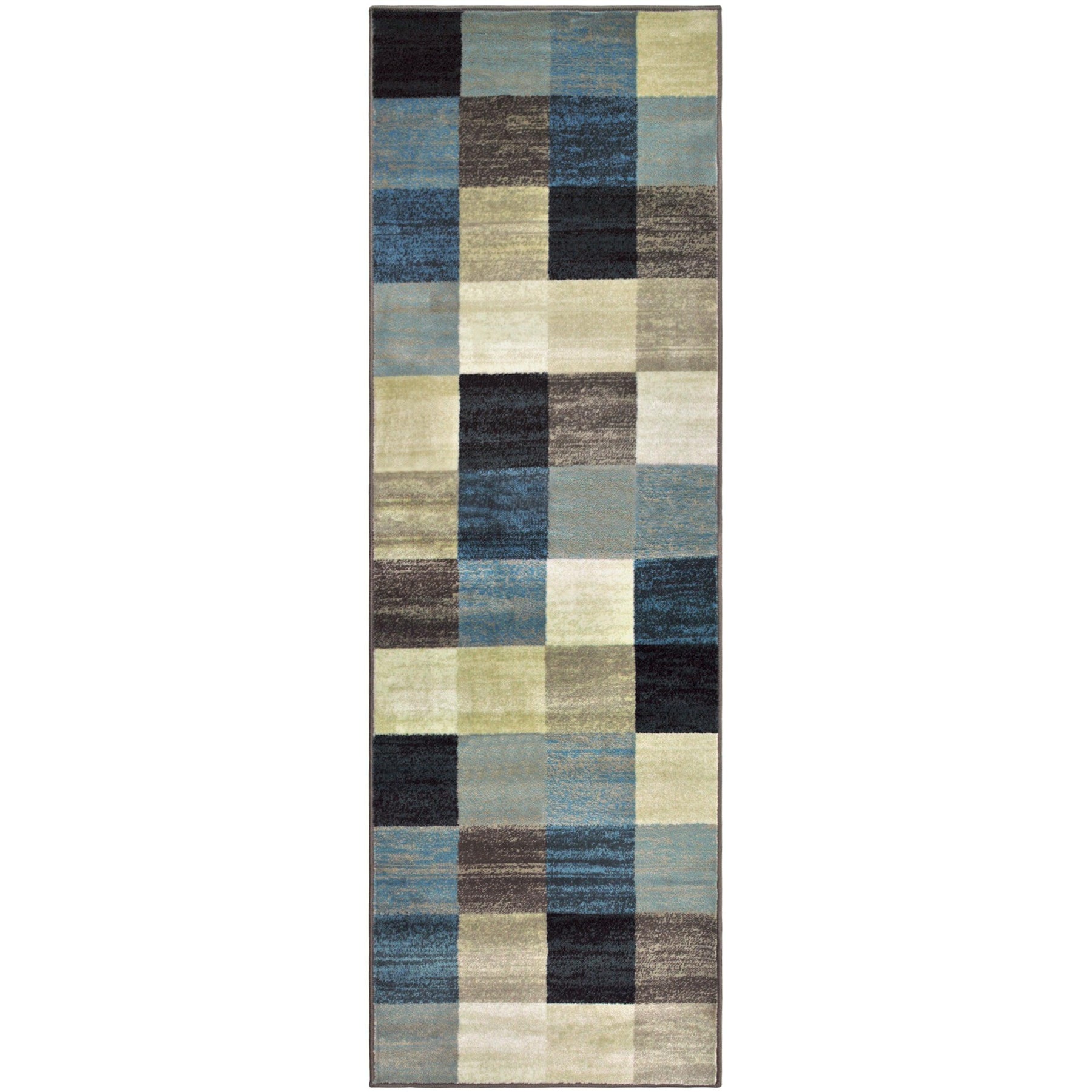 Rockaway Modern Geometric Checkered Indoor Area Rug Or Runner