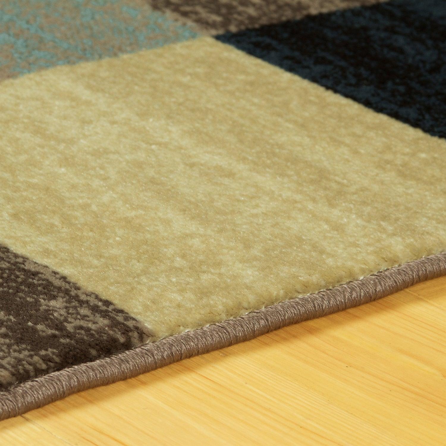Rockaway Modern Geometric Checkered Indoor Area Rug Or Runner