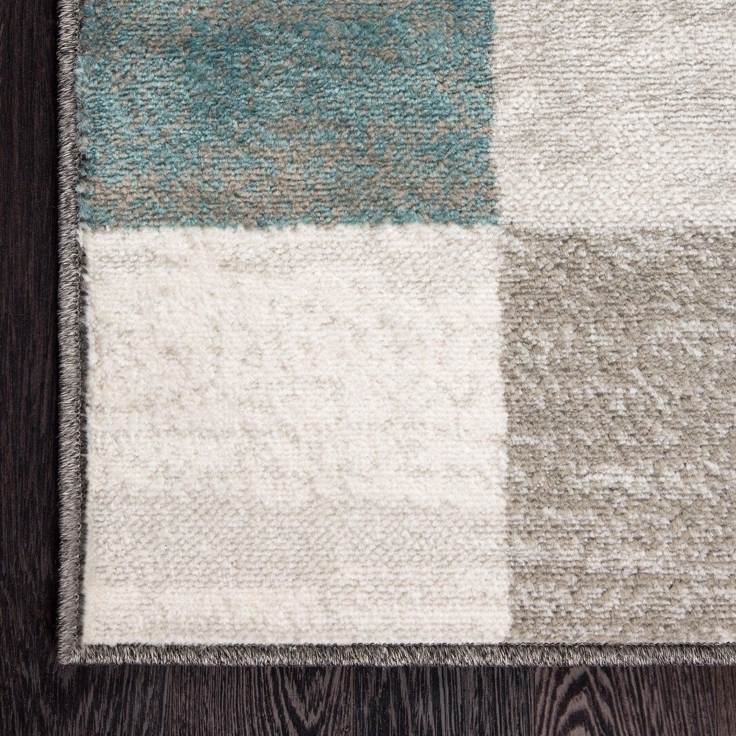 Rockaway Modern Geometric Checkered Indoor Area Rug Or Runner