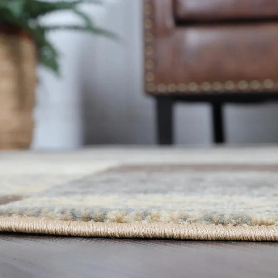 Rockwood Modern Geometric Patchwork Indoor Area Rug or Runner
